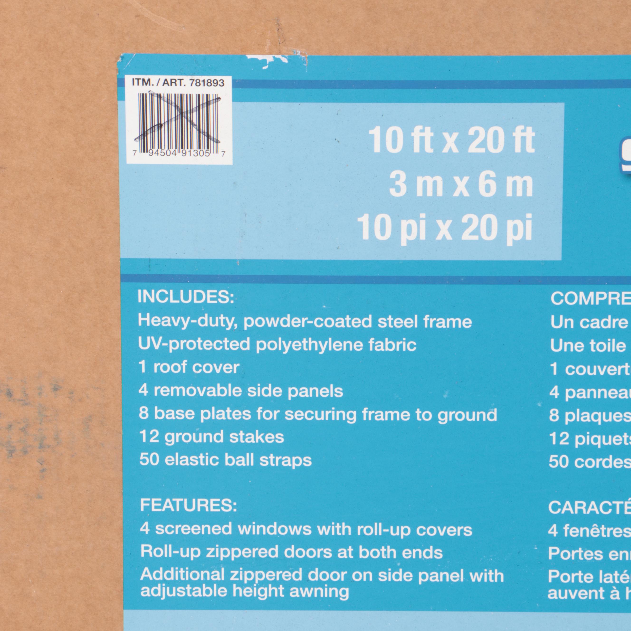 10' x 20' Steel Frame Canopy