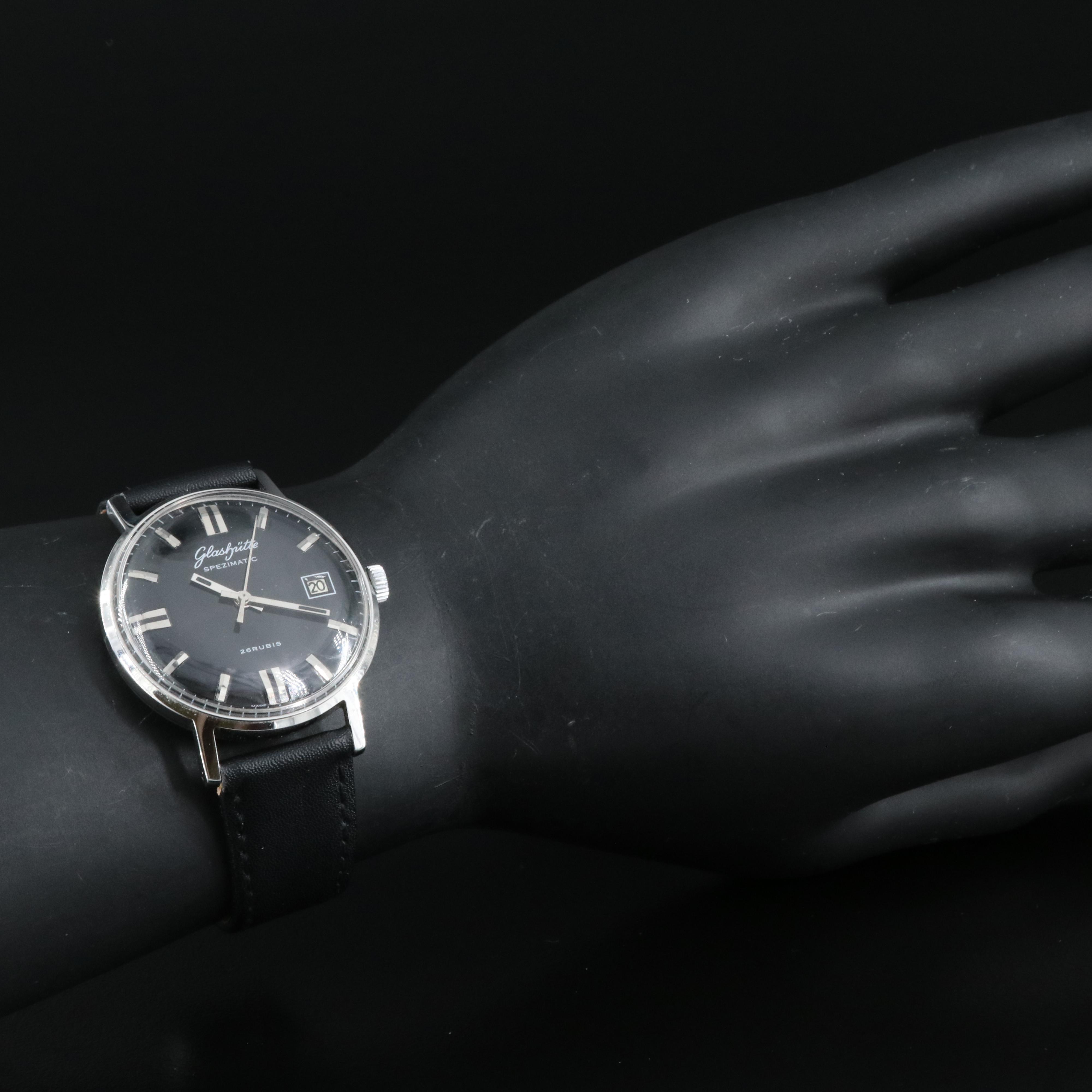Vintage Glashütte Spezimatic 26 Rubis Watch
