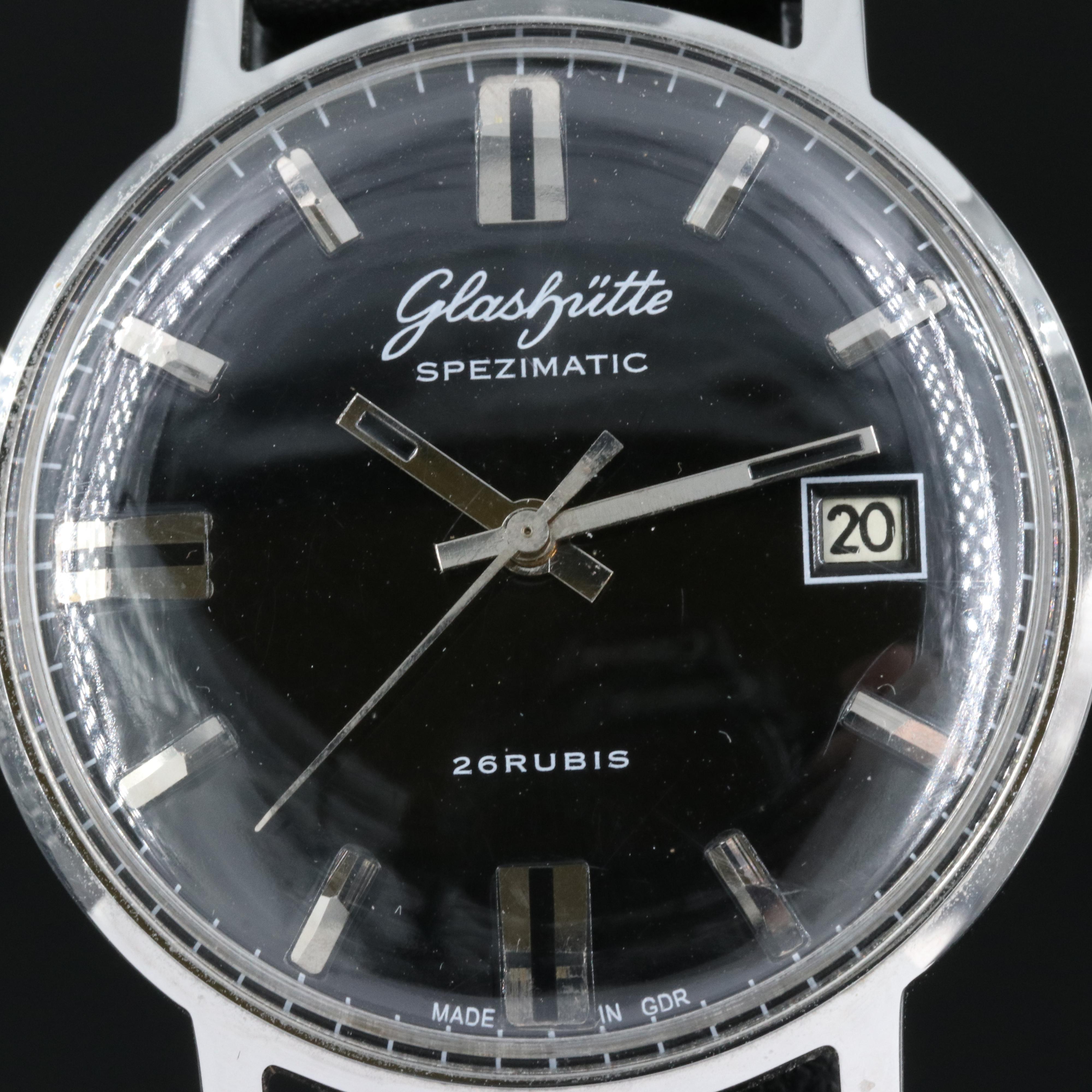 Vintage Glashütte Spezimatic 26 Rubis Watch