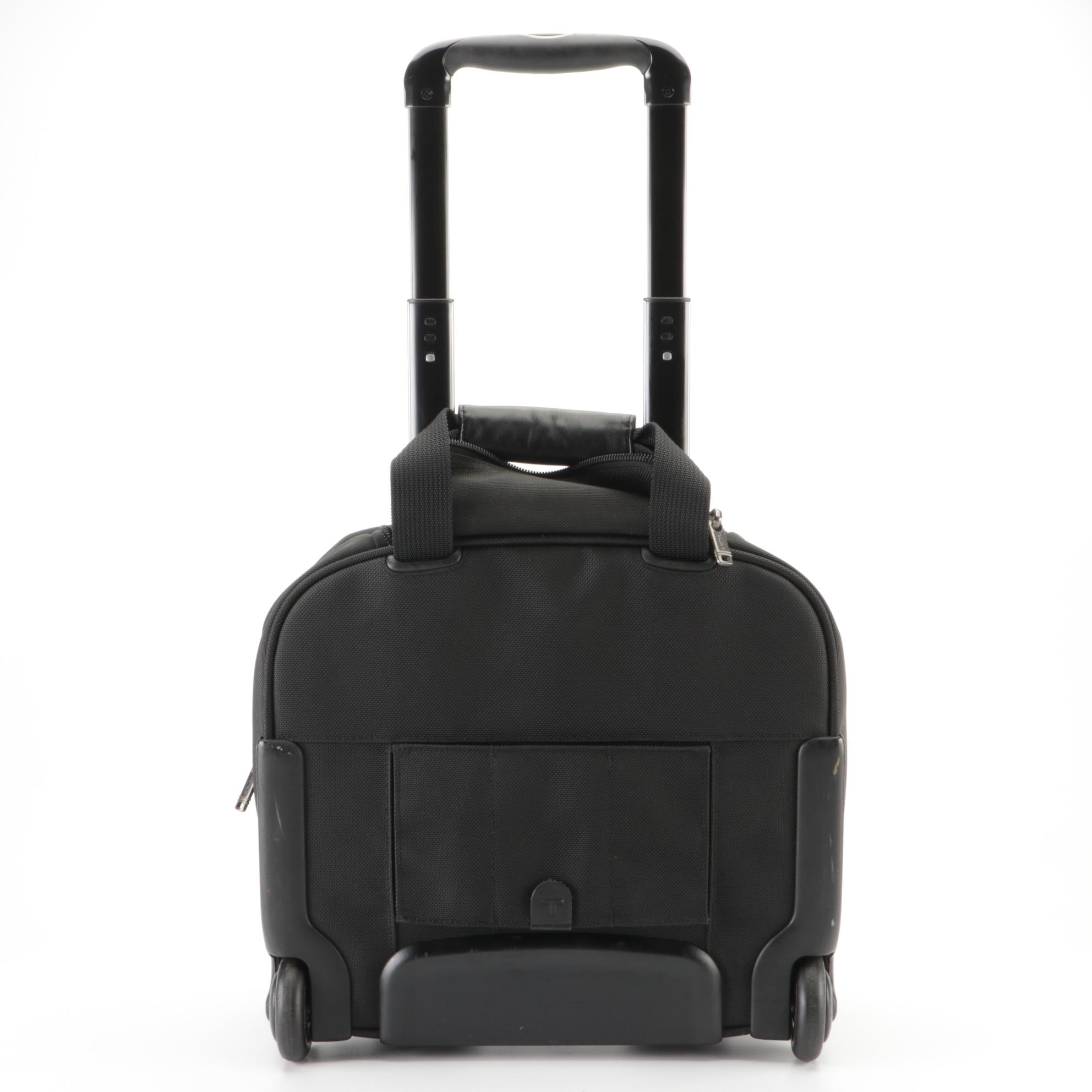 Tumi Rolling Carry-On Luggage in Black Nylon Canvas