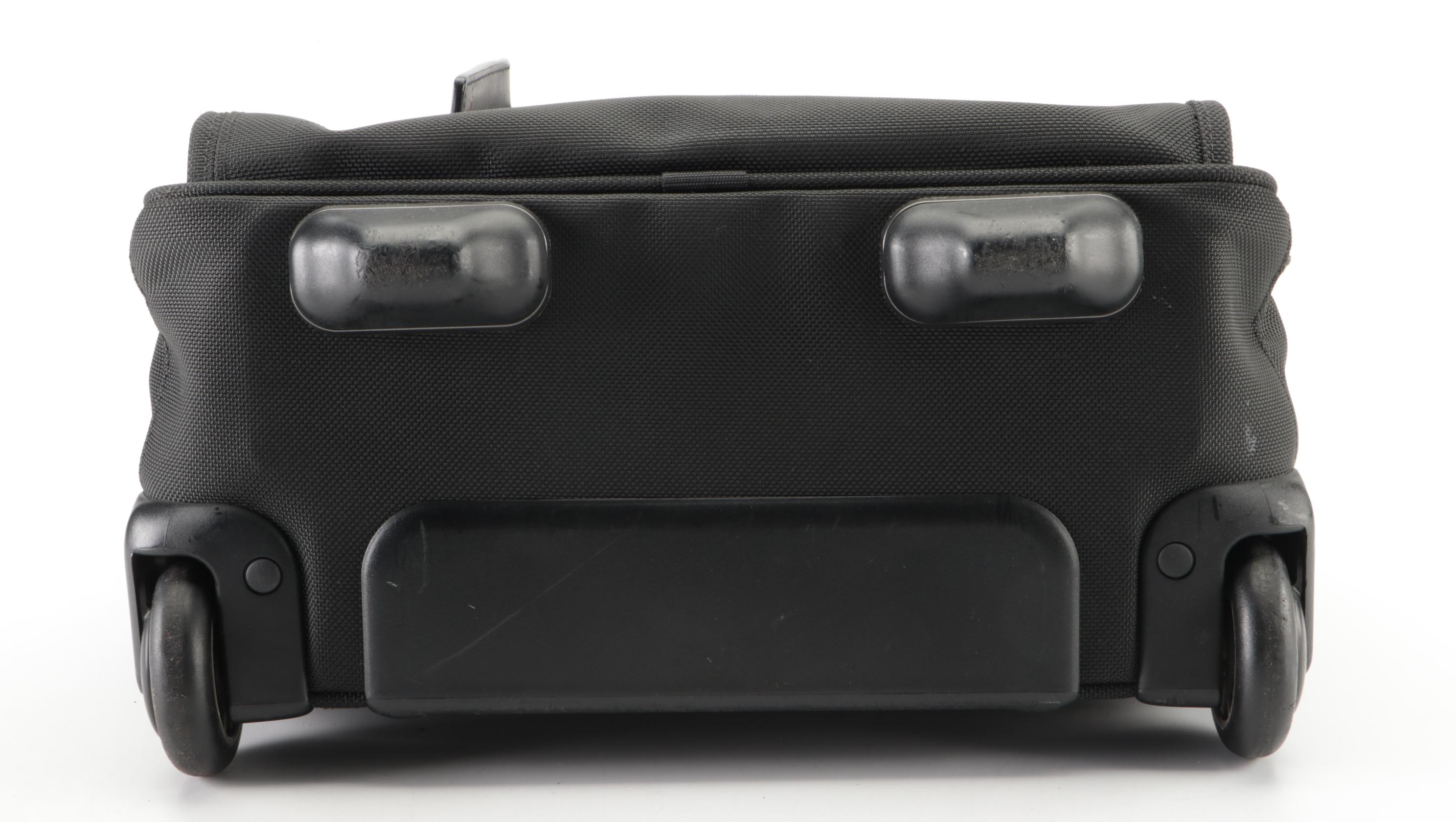 Tumi Rolling Carry-On Luggage in Black Nylon Canvas