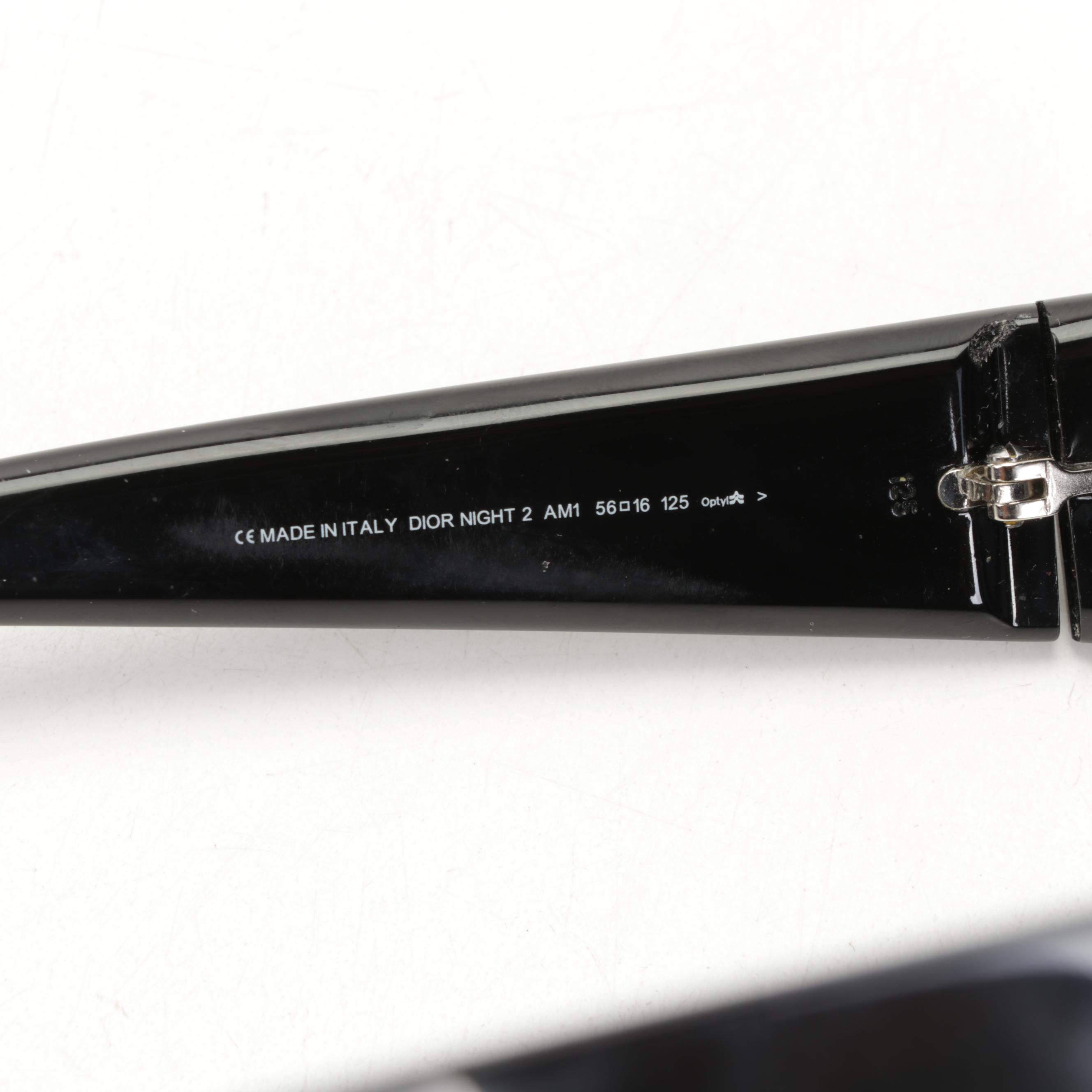 Coach Signature Multi-Blue Canvas Handbag with Dior Night 2 Sunglasses