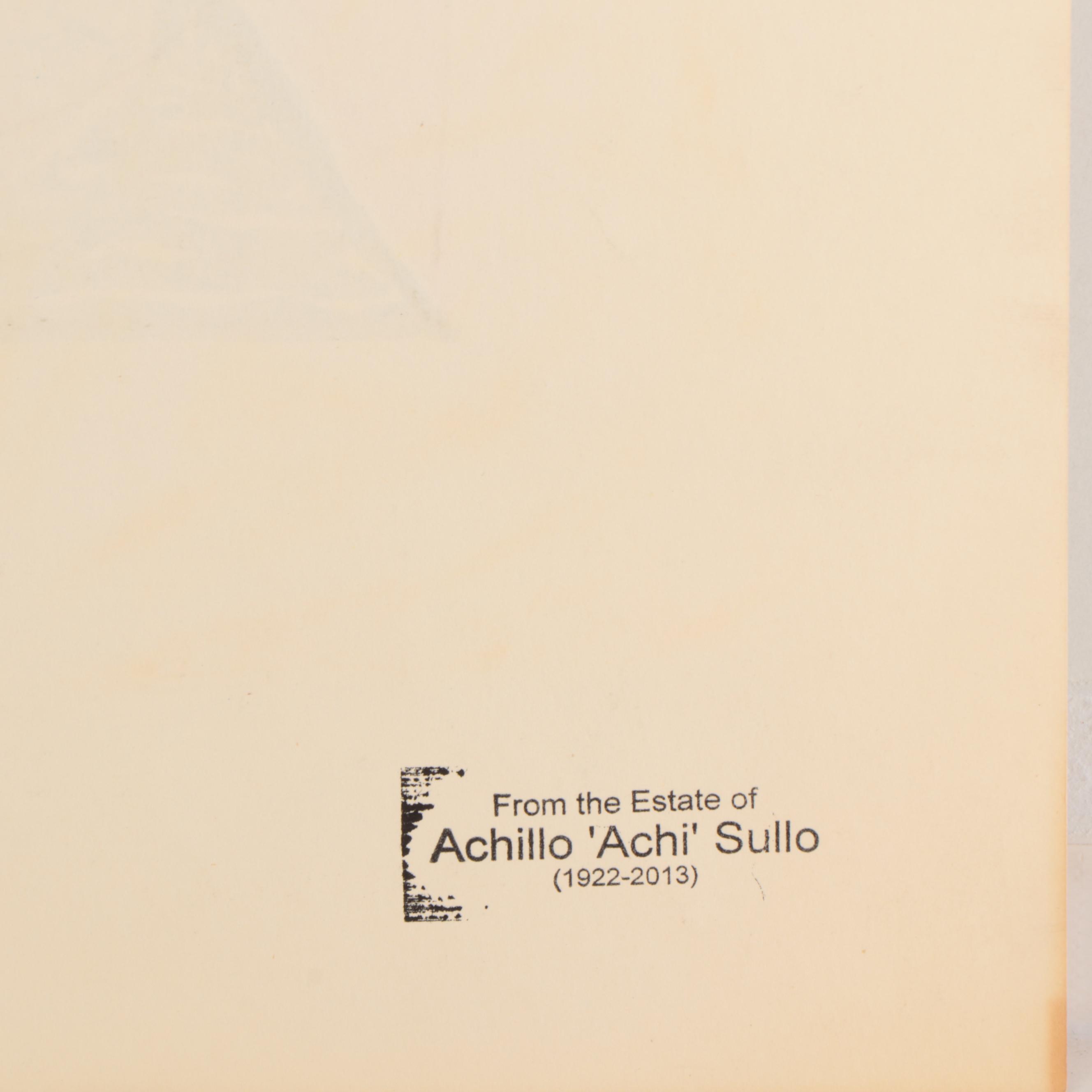 Achi Sullo Abstract Ink Drawing