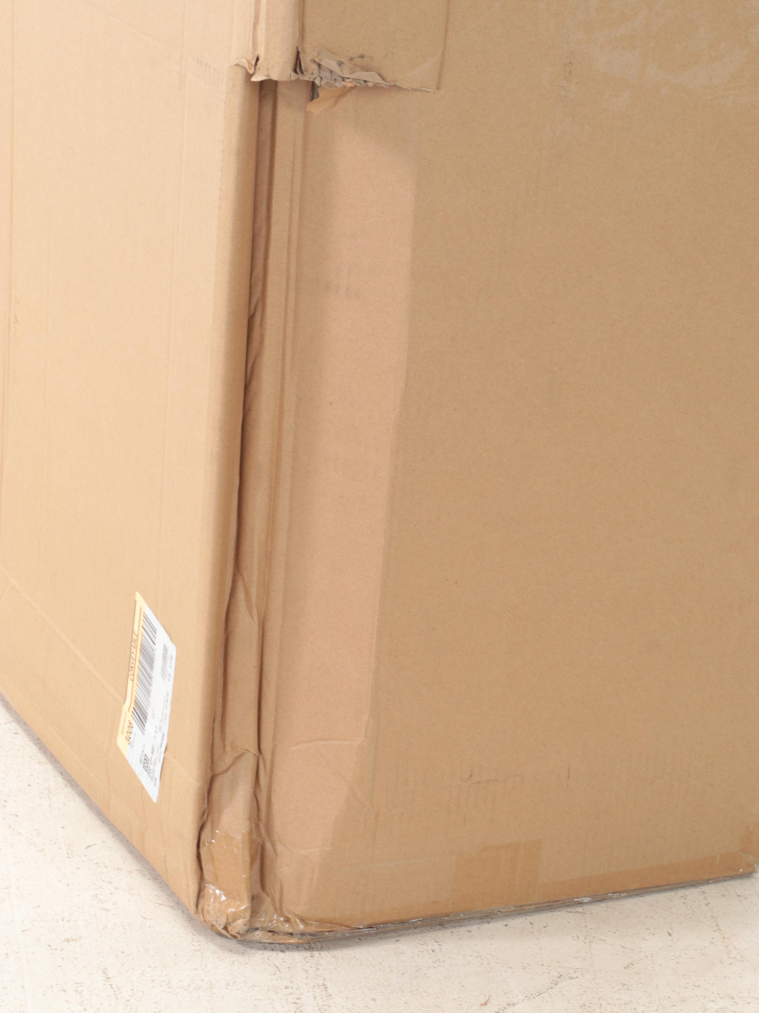 Brightroom 45L Rectangular Step Trashcan in White