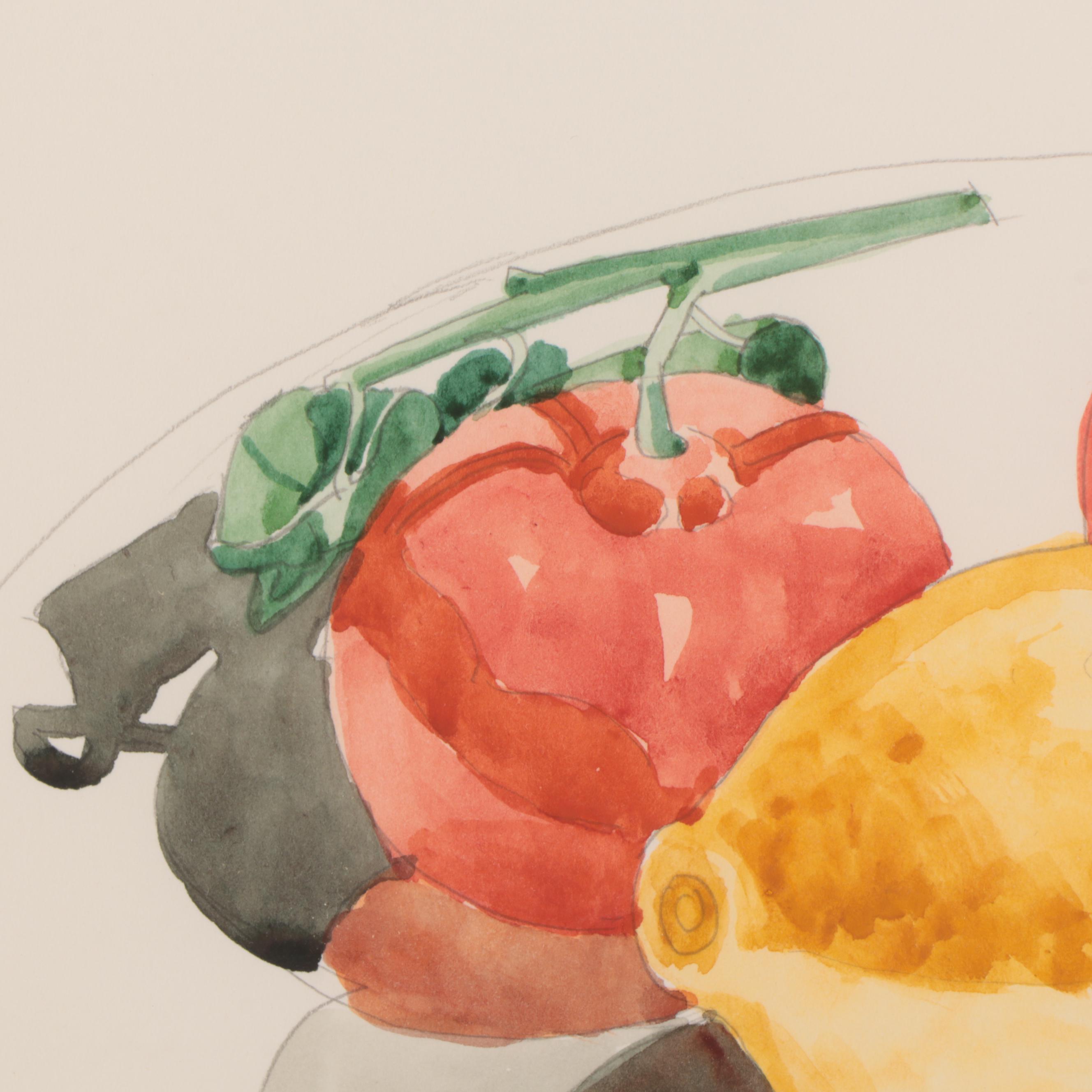 Robert Herrmann Still Life Watercolor Painting