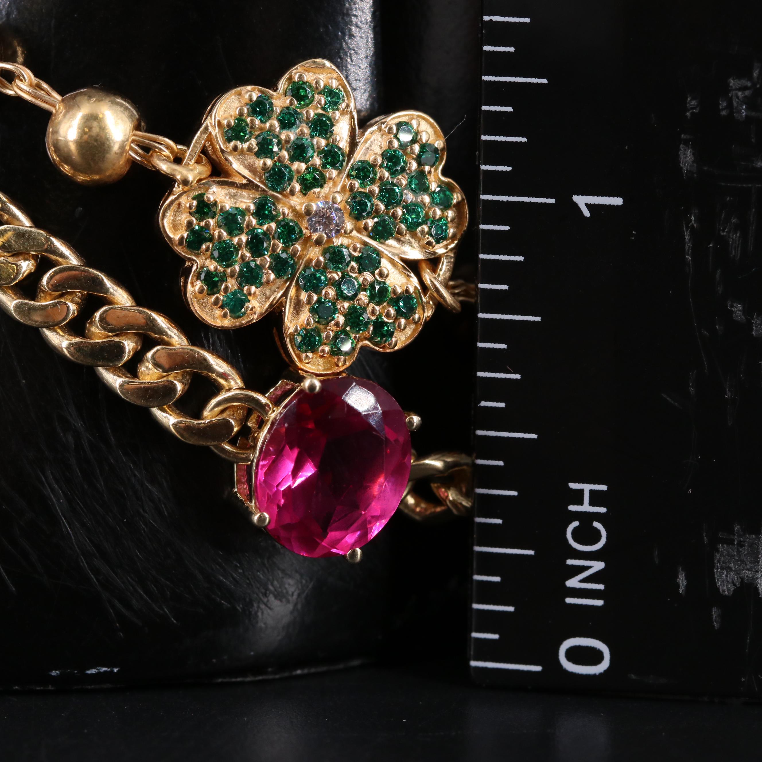 Sterling Silver Bracelet Duo Including Gemstones