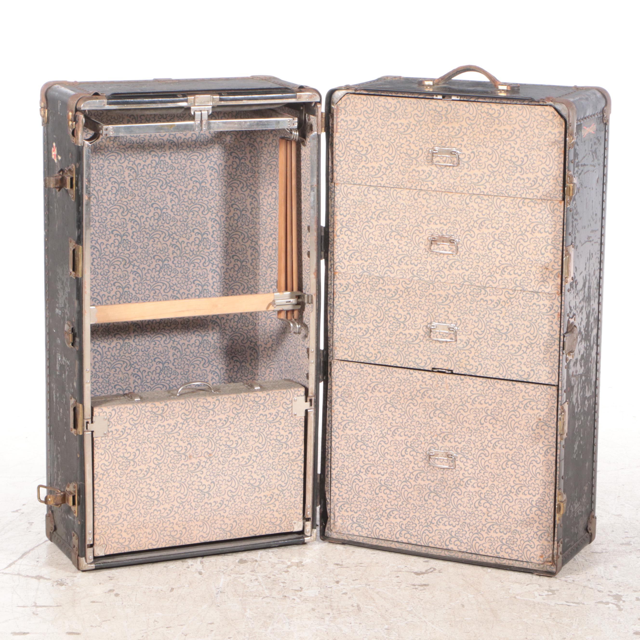 Hartmann "Gibraltarized" Wardrobe Trunk, Early 20th Century