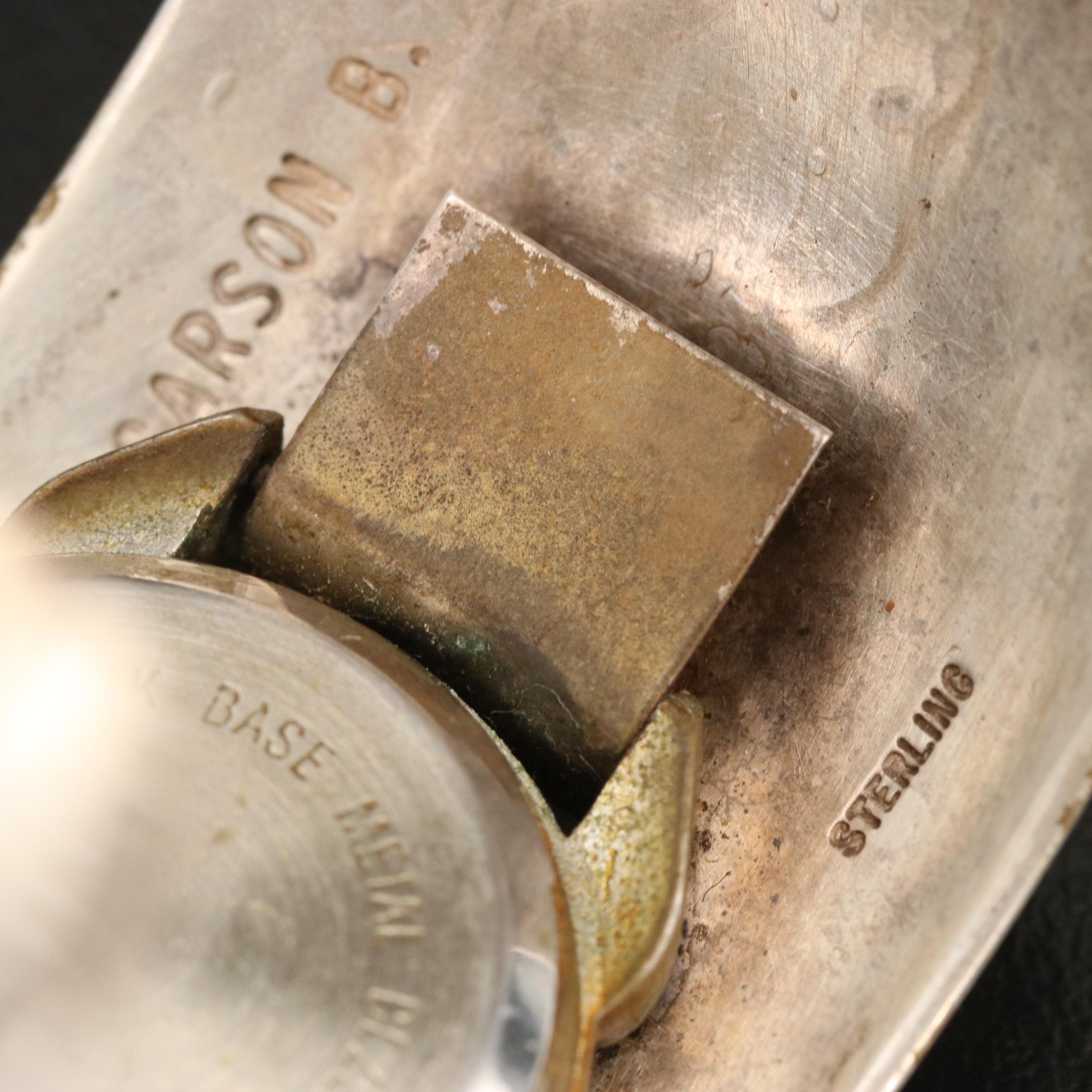 Carson Blackgoat Navajo Diné Sterling Watch Cuff and Faux Turquoise Cuff