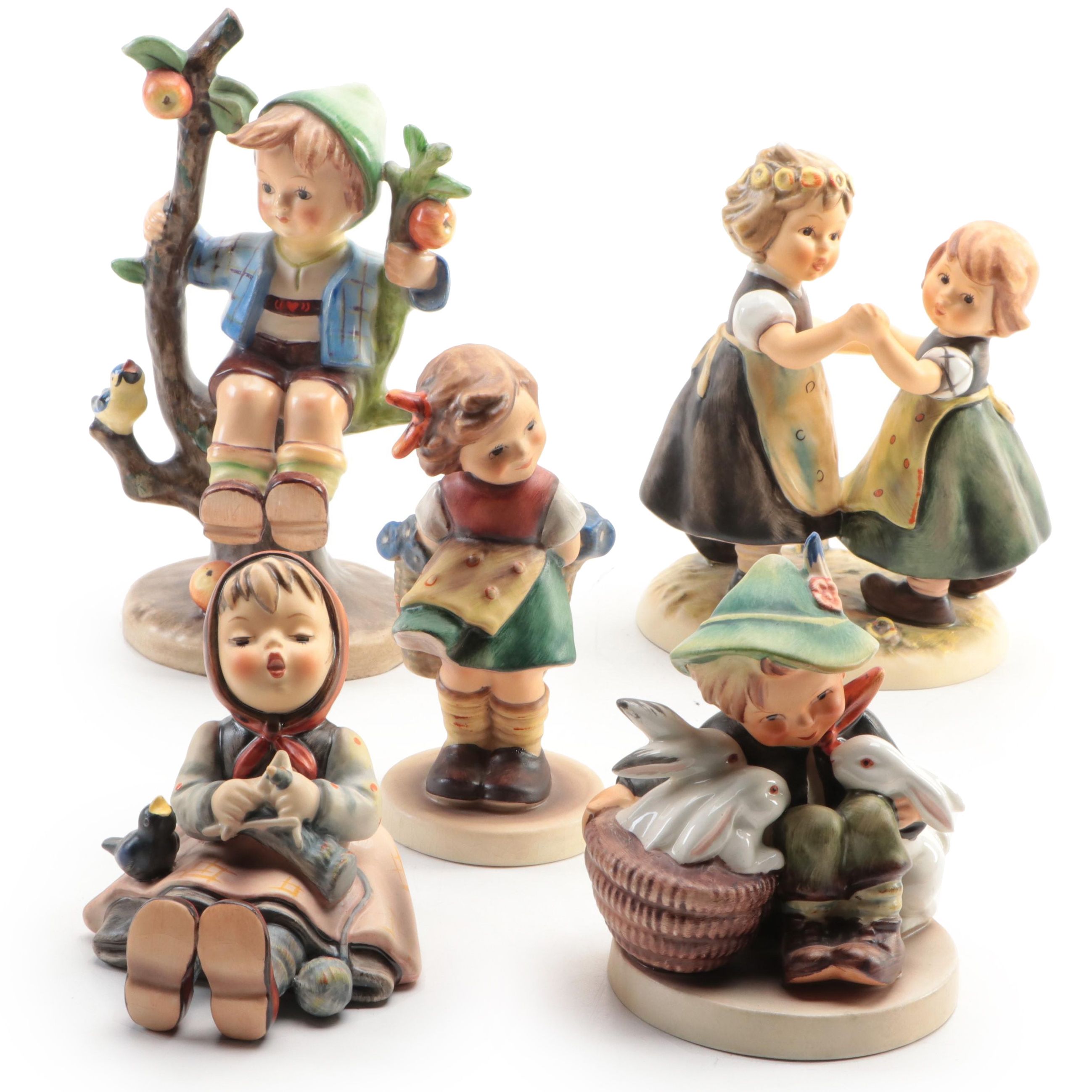 Goebel "Spring Dance" and Other Porcelain Hummel Figurines, m