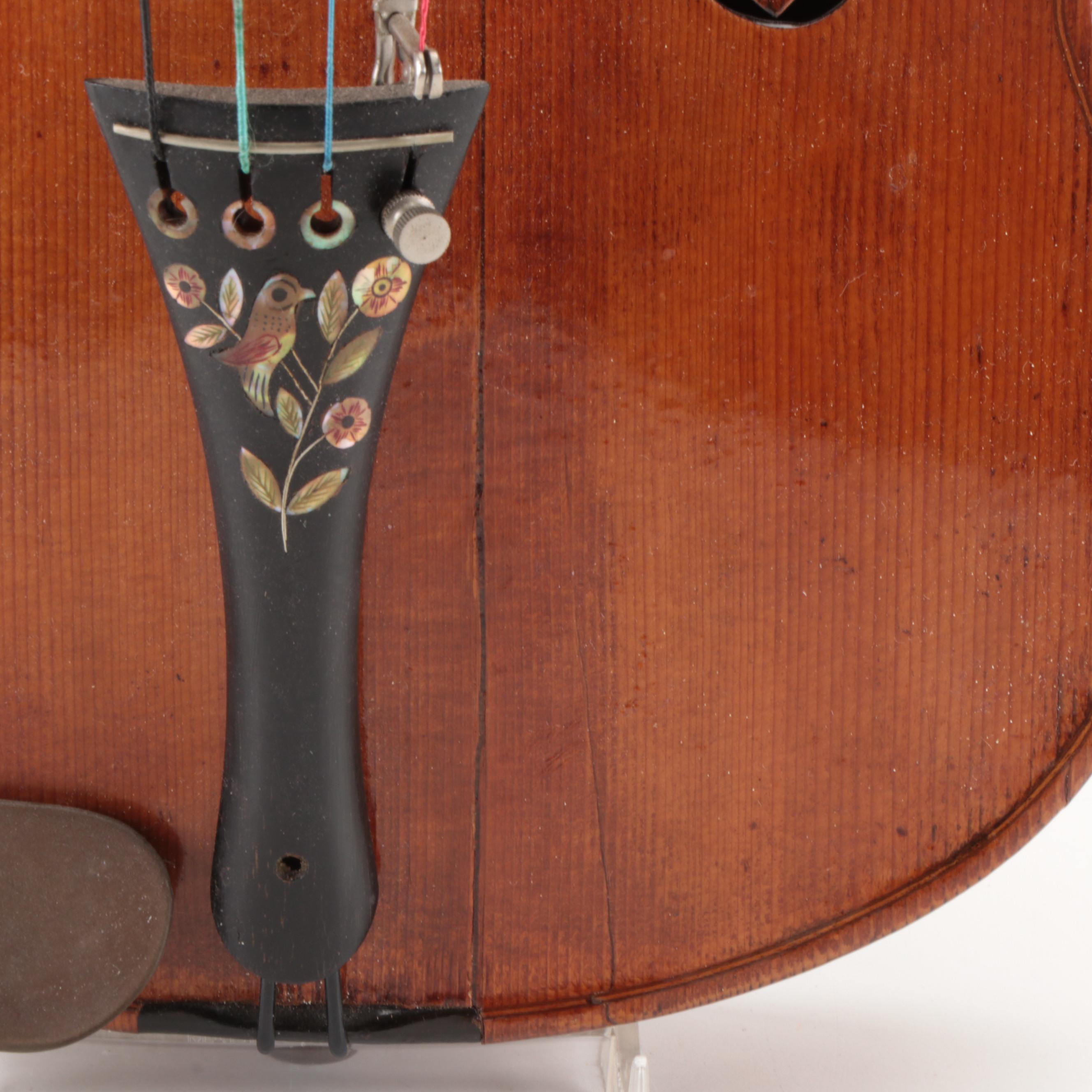 Imperial Stradivarius Replica 4/4 Violin with Case, Late 19th/Early 20th Century