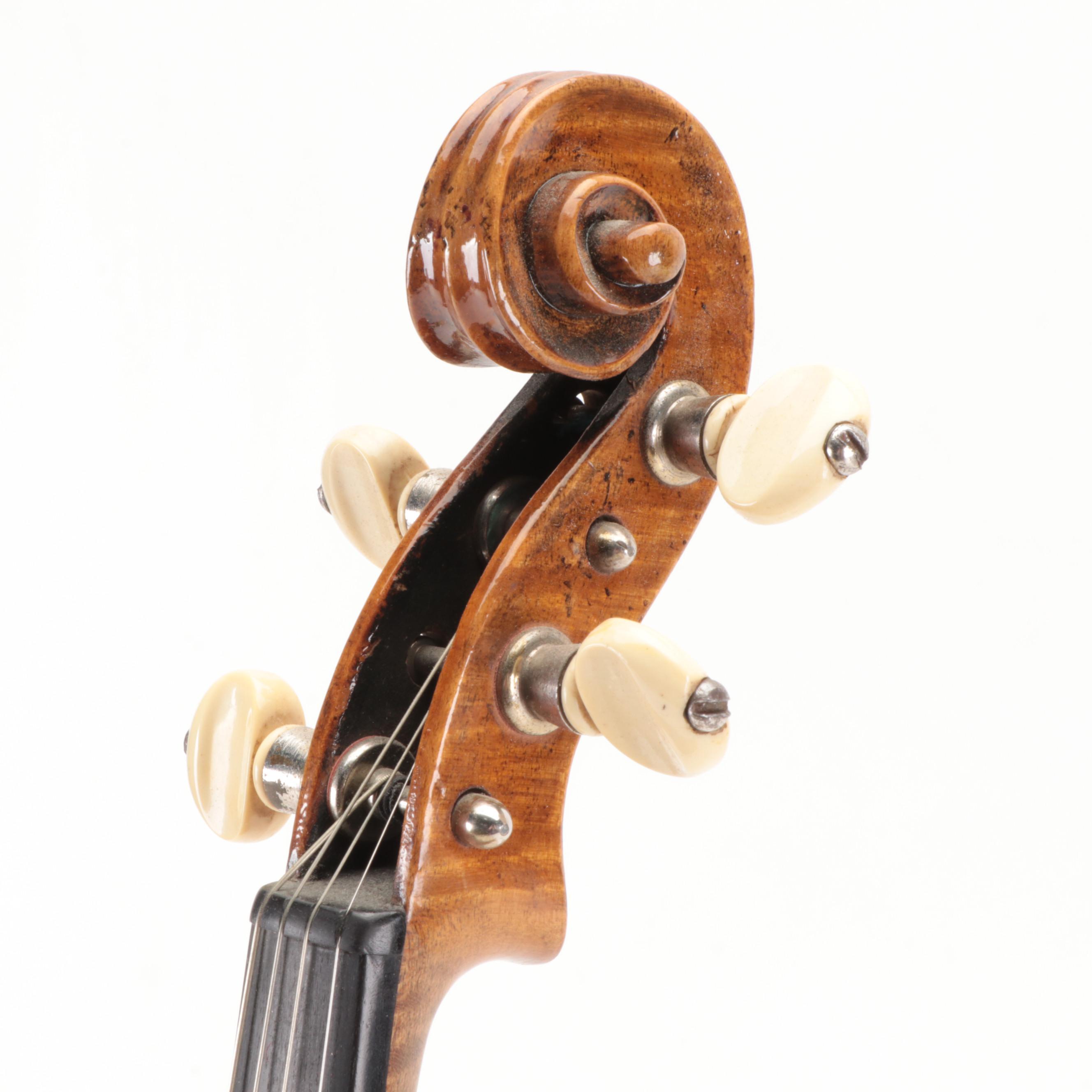 Imperial Stradivarius Replica 4/4 Violin with Case, Late 19th/Early 20th Century