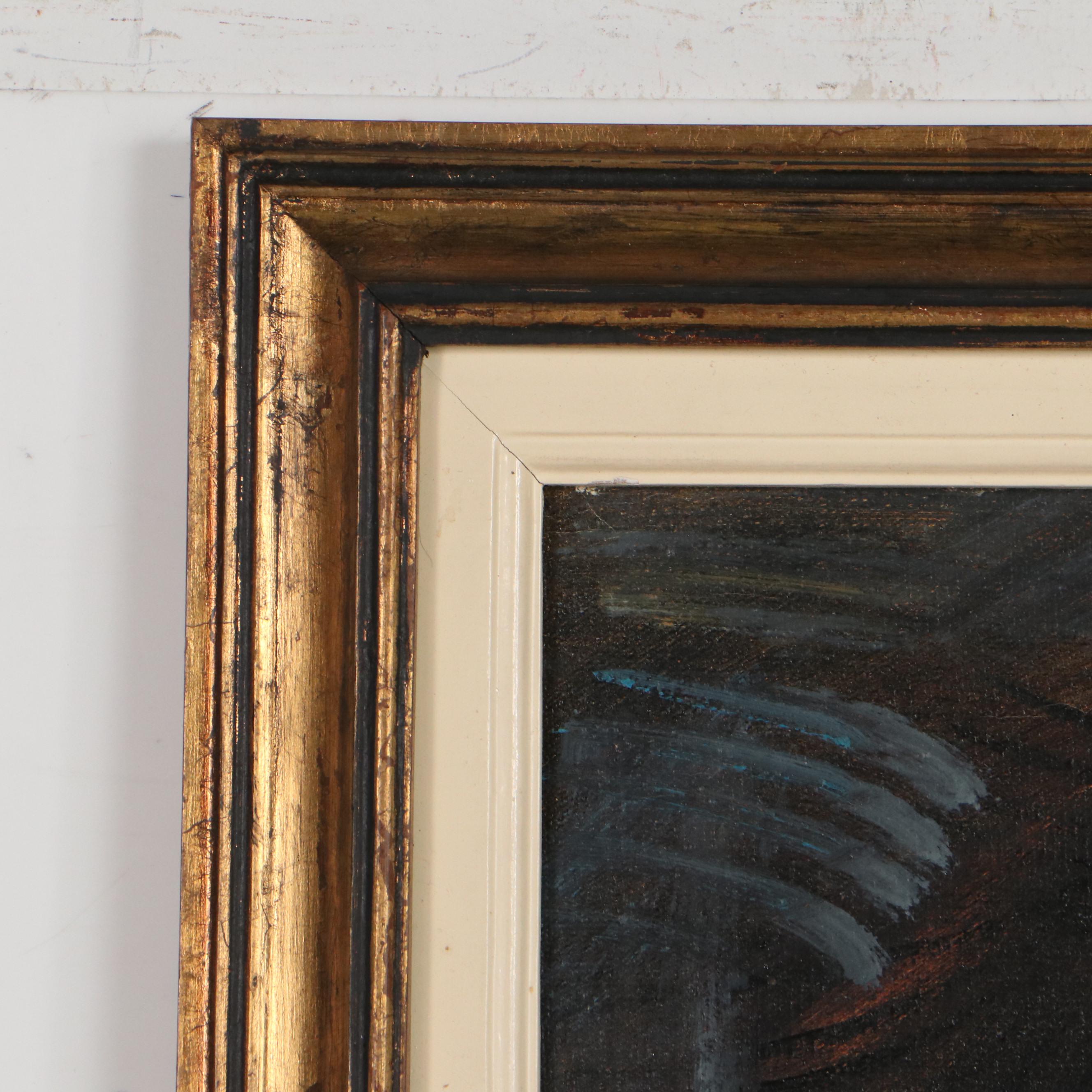 Kevin McAlpin Double Portrait Oil Painting, Circa 1970