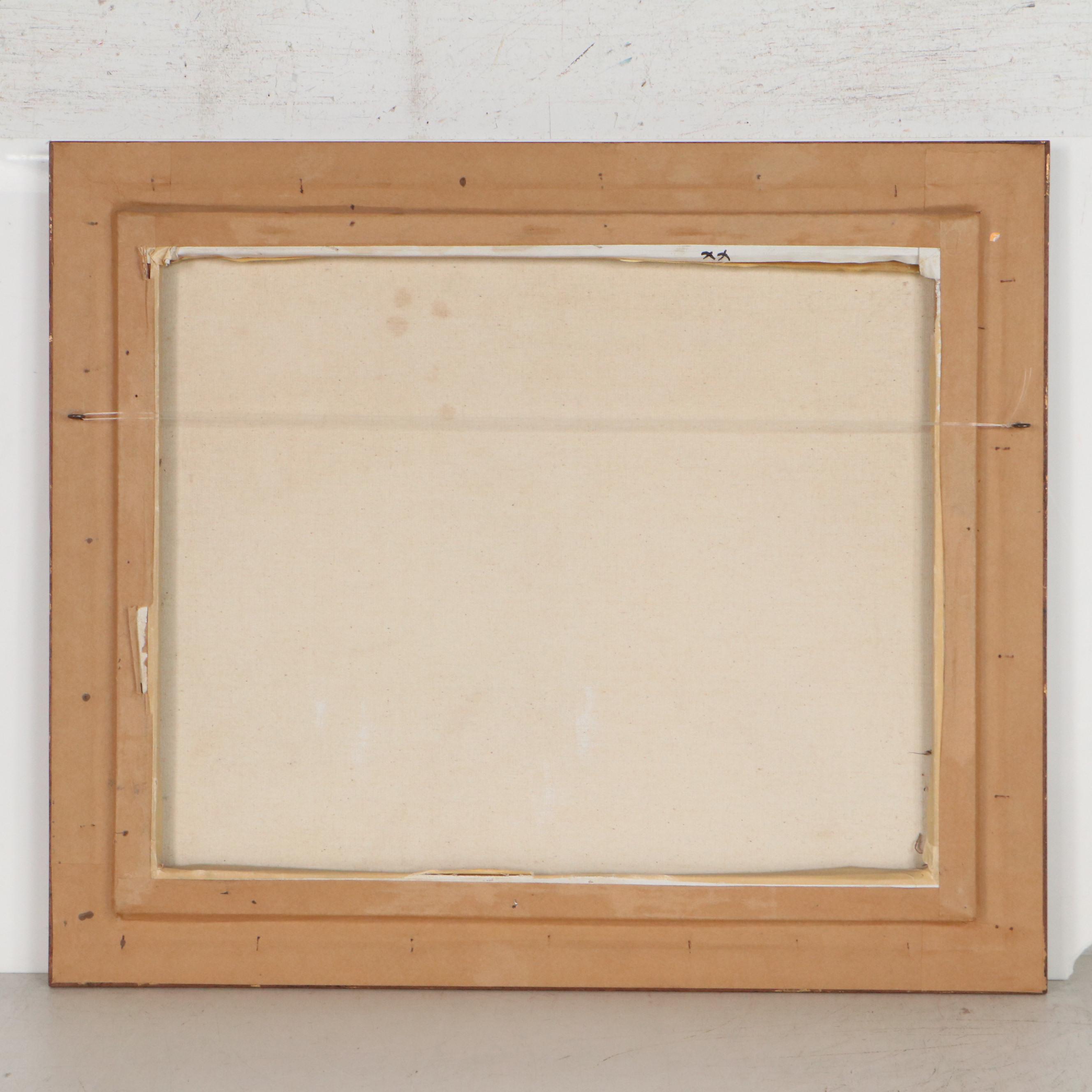 Kevin McAlpin Double Portrait Oil Painting, Circa 1970