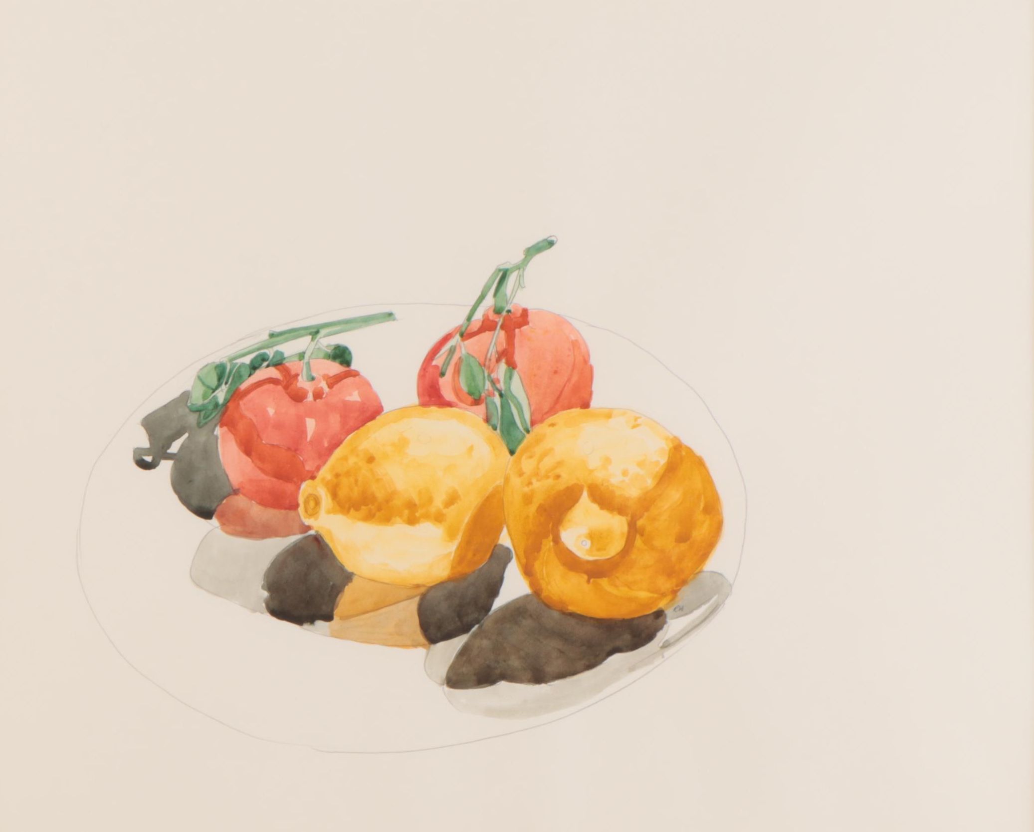 Robert Herrmann Still Life Watercolor Painting