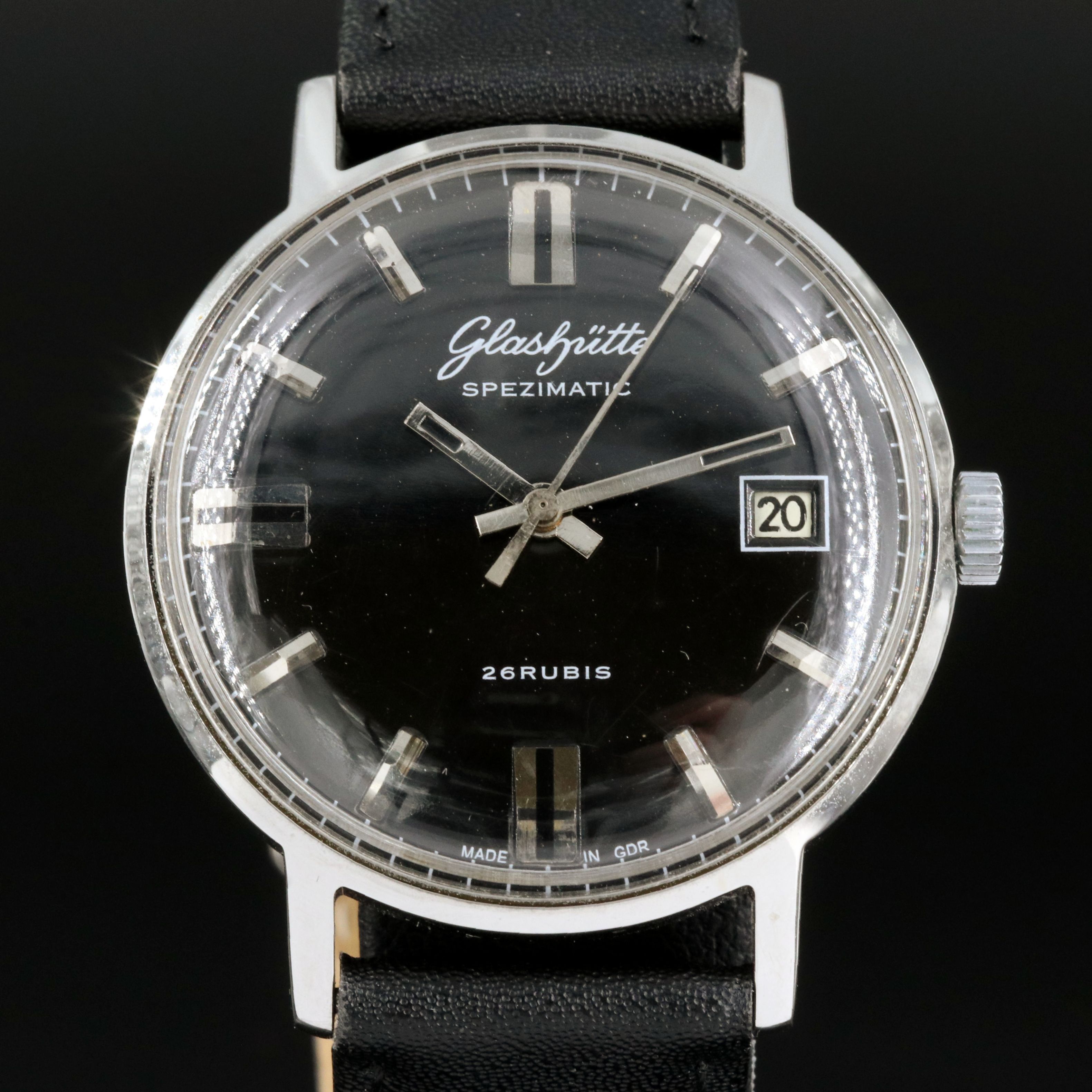 Vintage Glashütte Spezimatic 26 Rubis Watch
