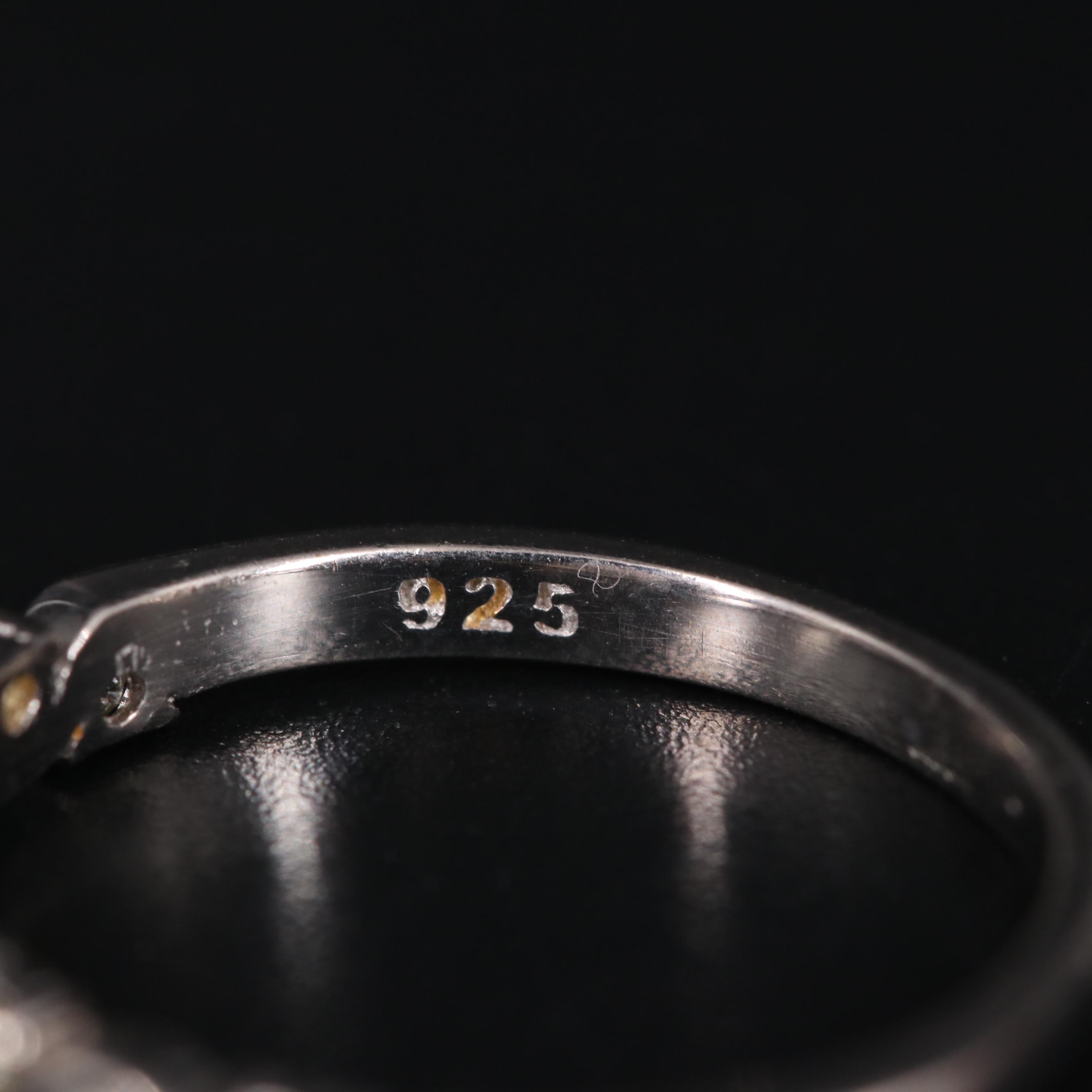 Sterling Silver Ring Duo Including Gemstones