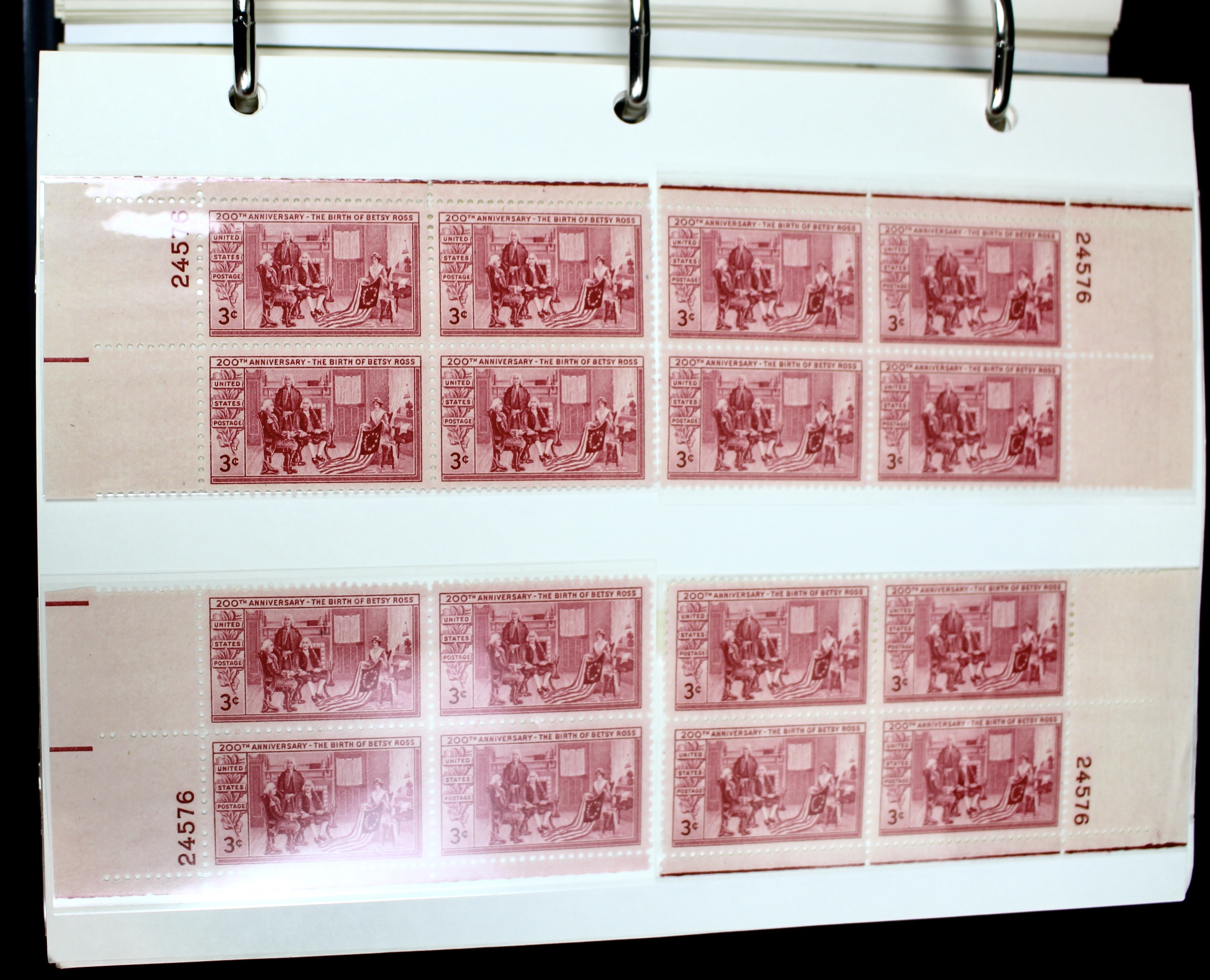 Matched Plate Block Collection Consisting of 720 Plate Blocks from 1950-1957