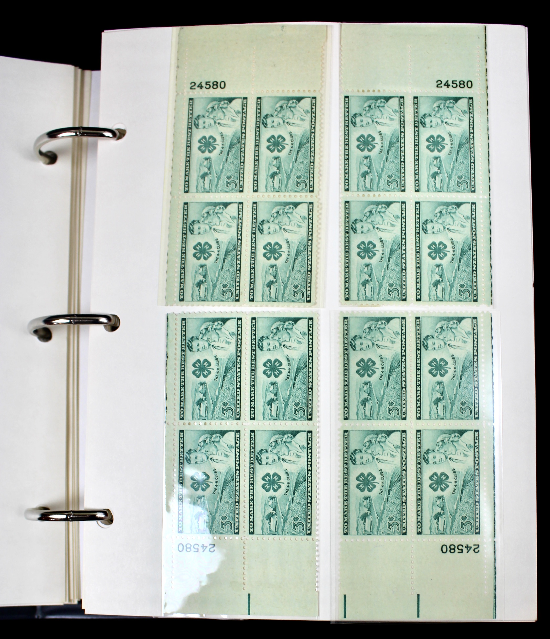 Matched Plate Block Collection Consisting of 720 Plate Blocks from 1950-1957