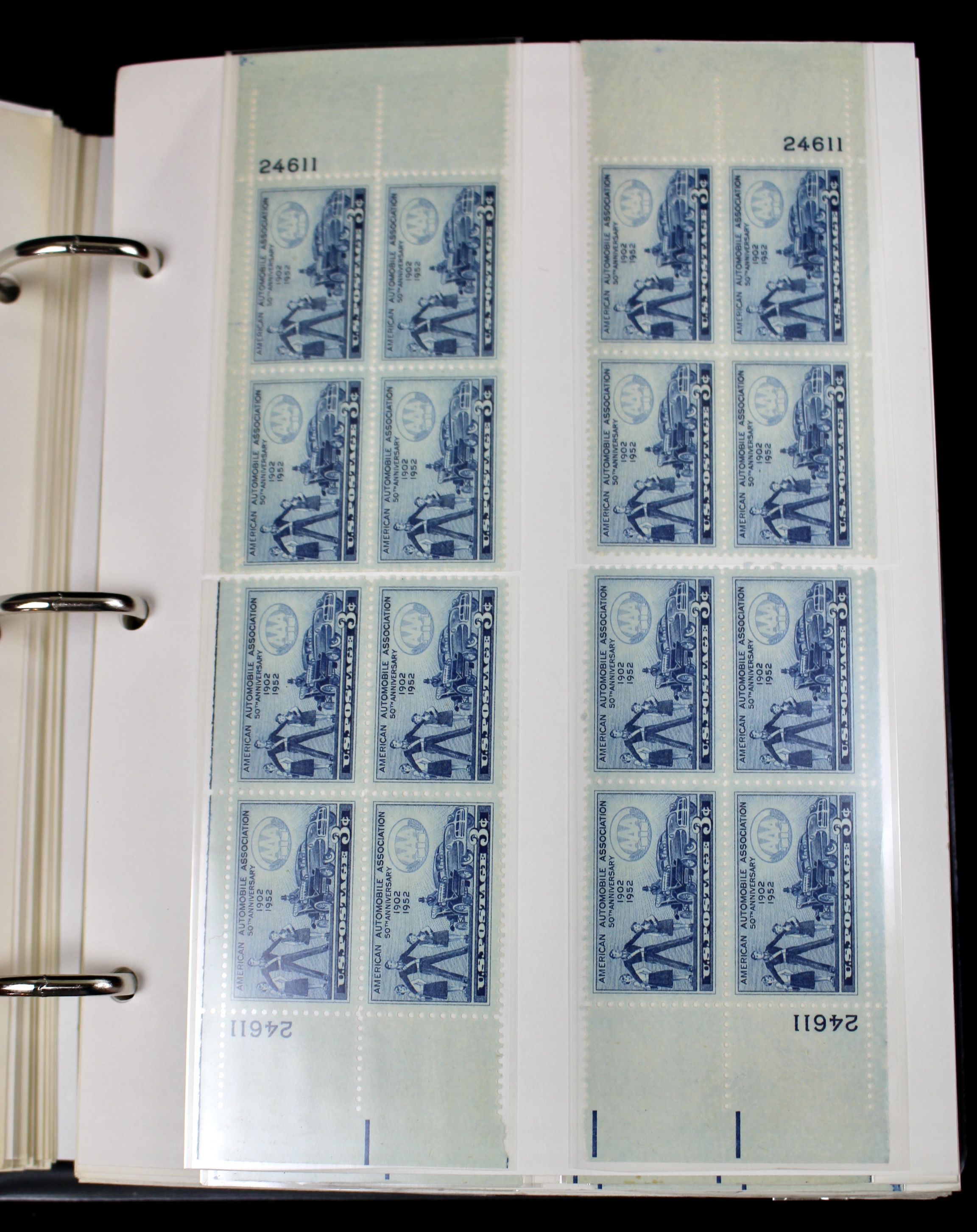 Matched Plate Block Collection Consisting of 720 Plate Blocks from 1950-1957