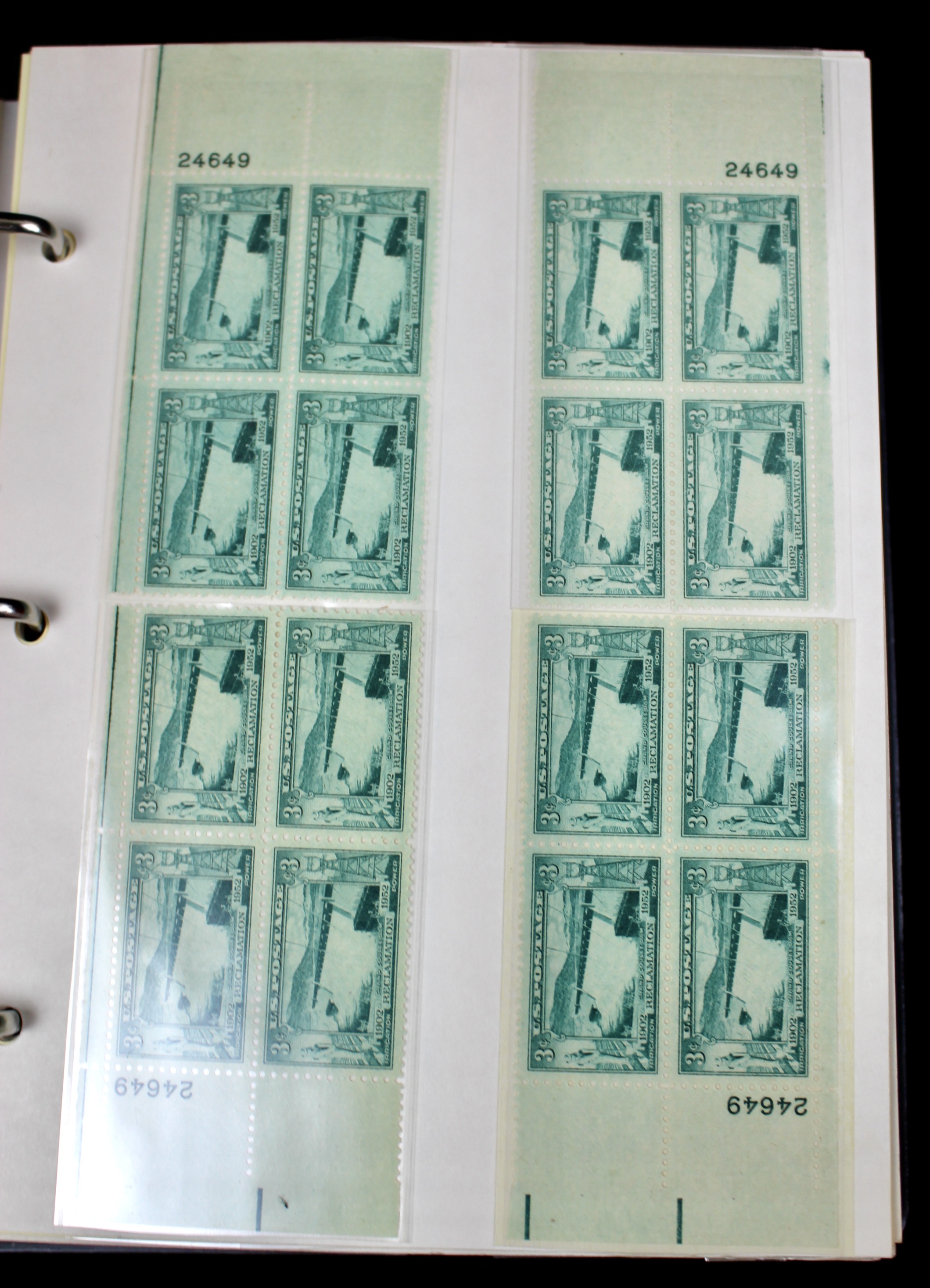 Matched Plate Block Collection Consisting of 720 Plate Blocks from 1950-1957