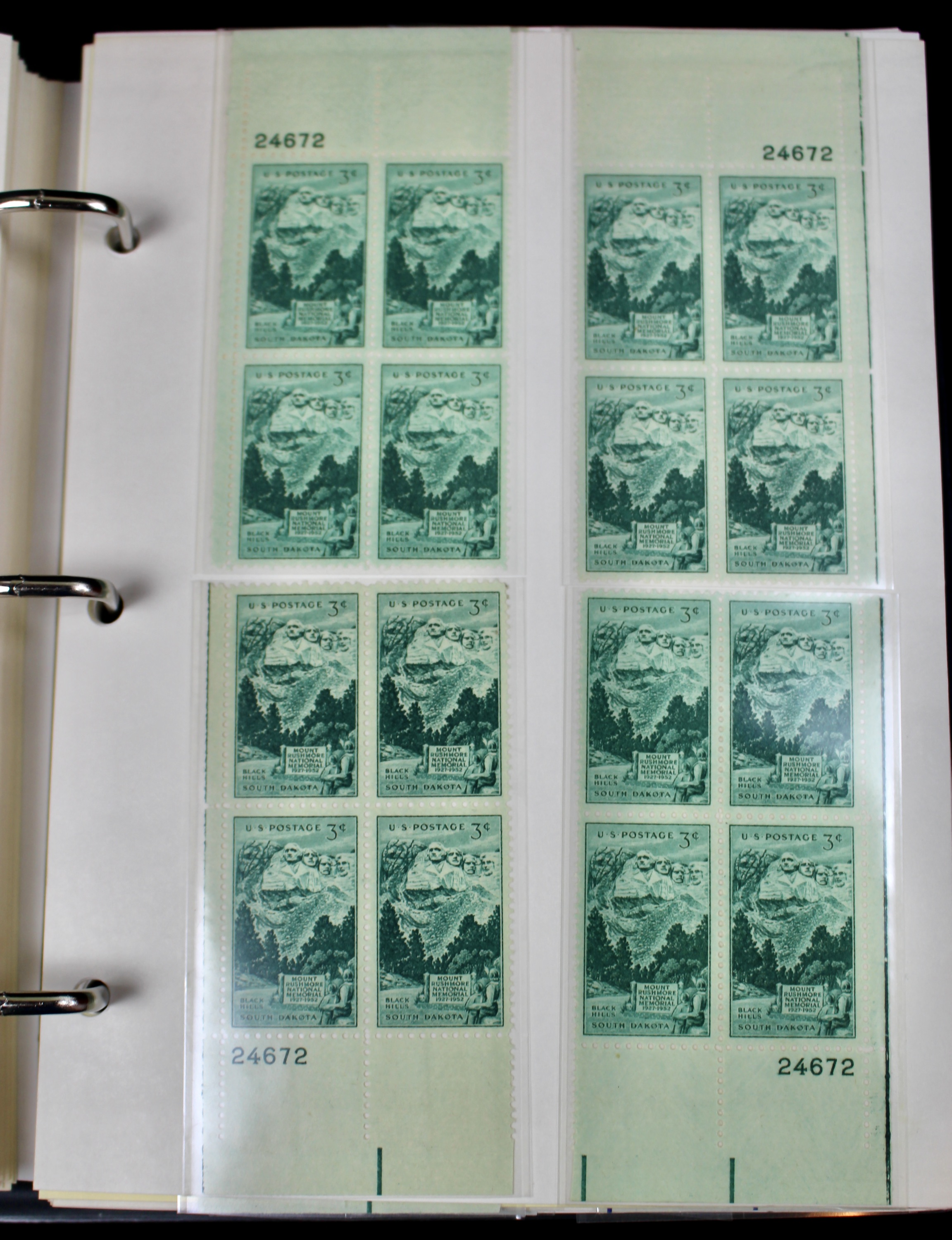Matched Plate Block Collection Consisting of 720 Plate Blocks from 1950-1957