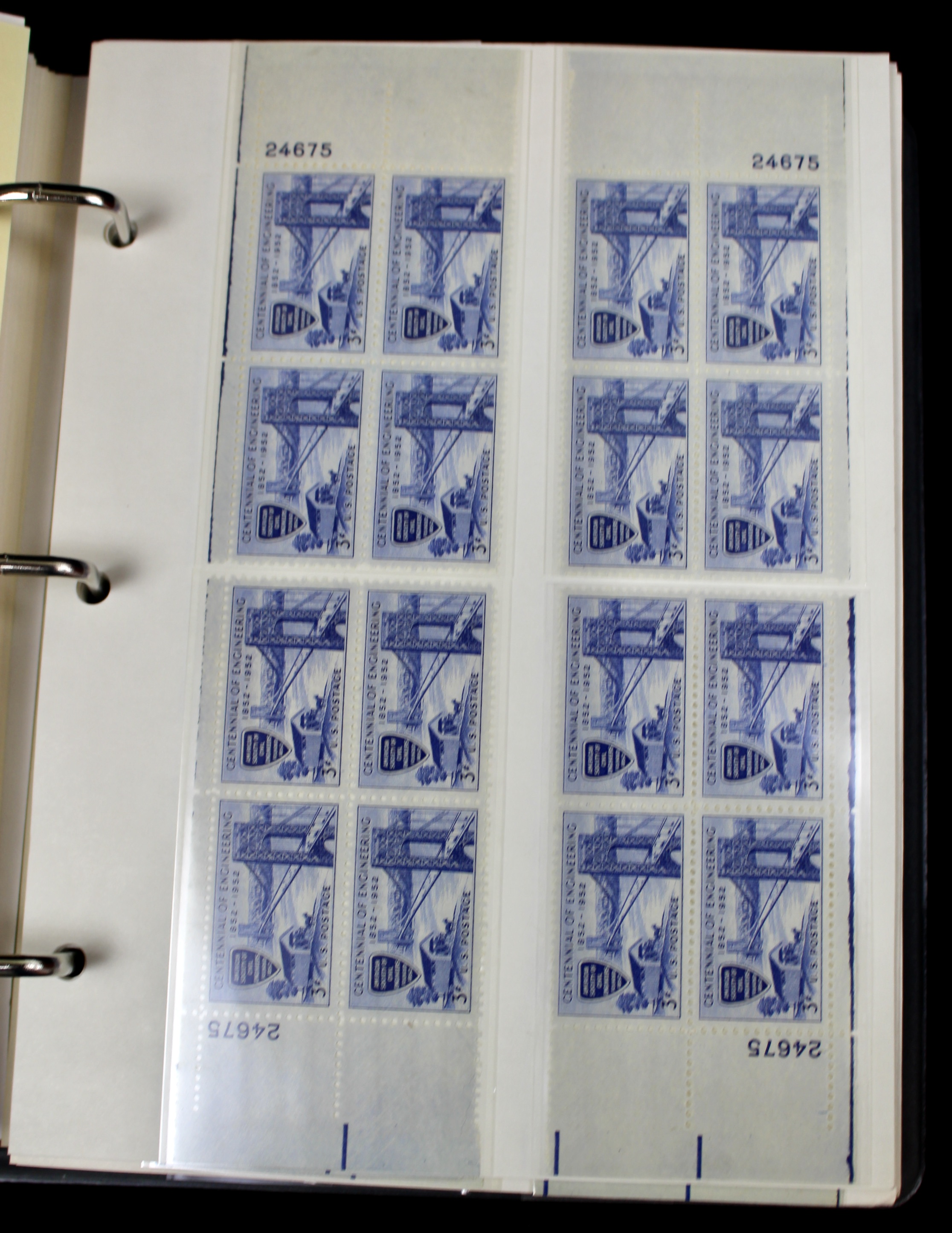 Matched Plate Block Collection Consisting of 720 Plate Blocks from 1950-1957