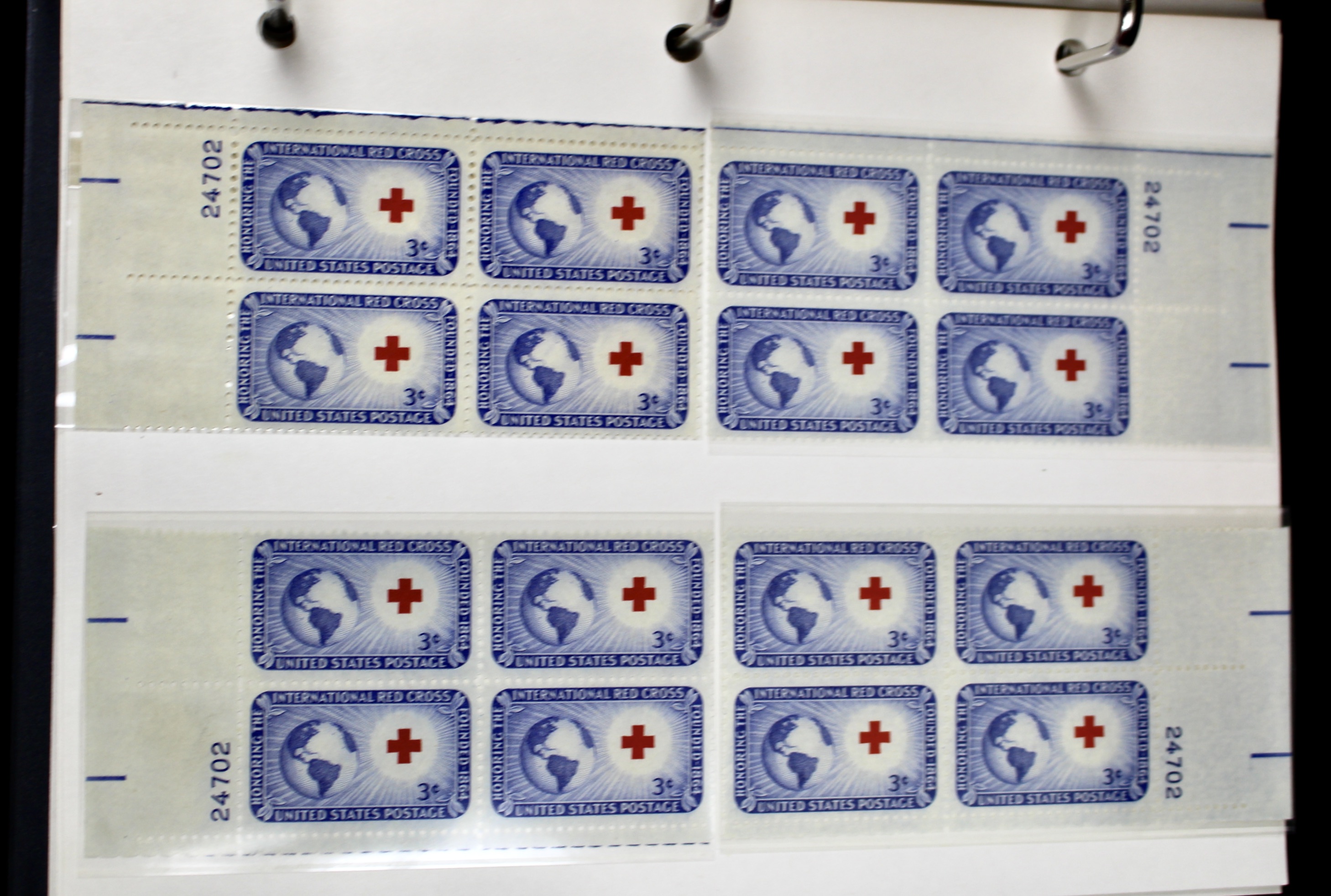 Matched Plate Block Collection Consisting of 720 Plate Blocks from 1950-1957