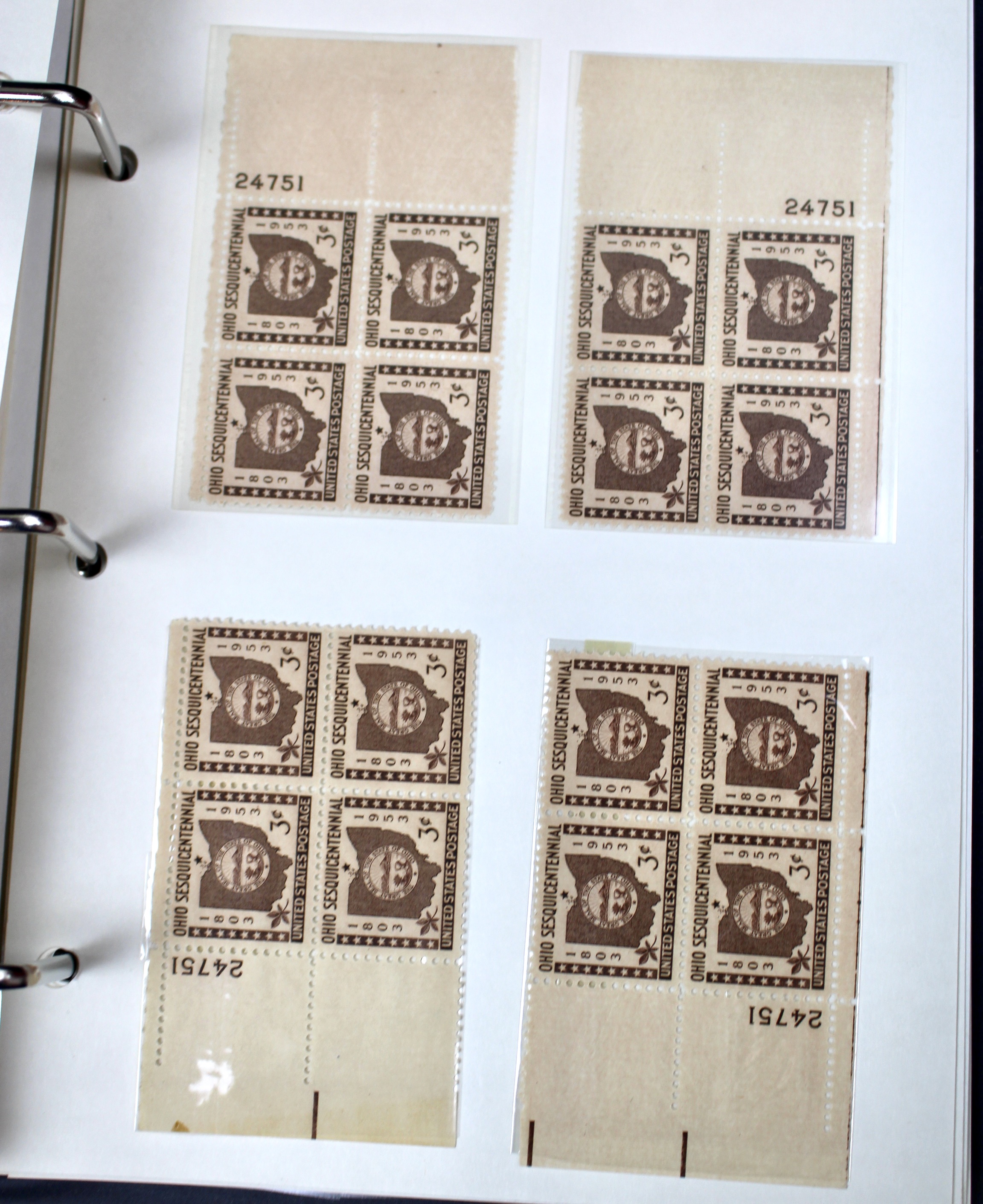 Matched Plate Block Collection Consisting of 720 Plate Blocks from 1950-1957