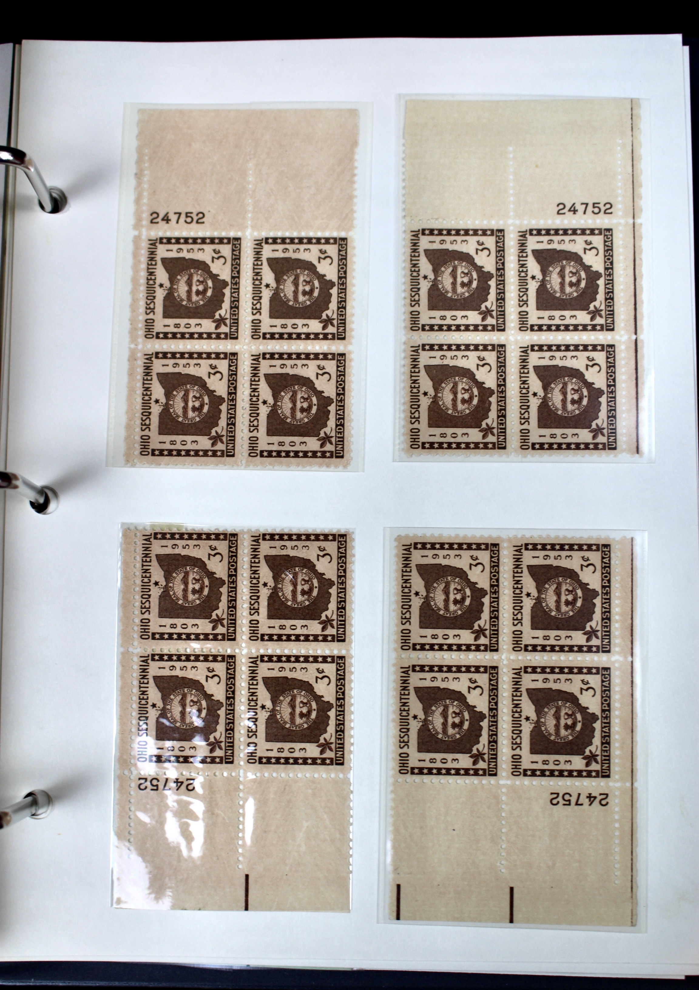 Matched Plate Block Collection Consisting of 720 Plate Blocks from 1950-1957