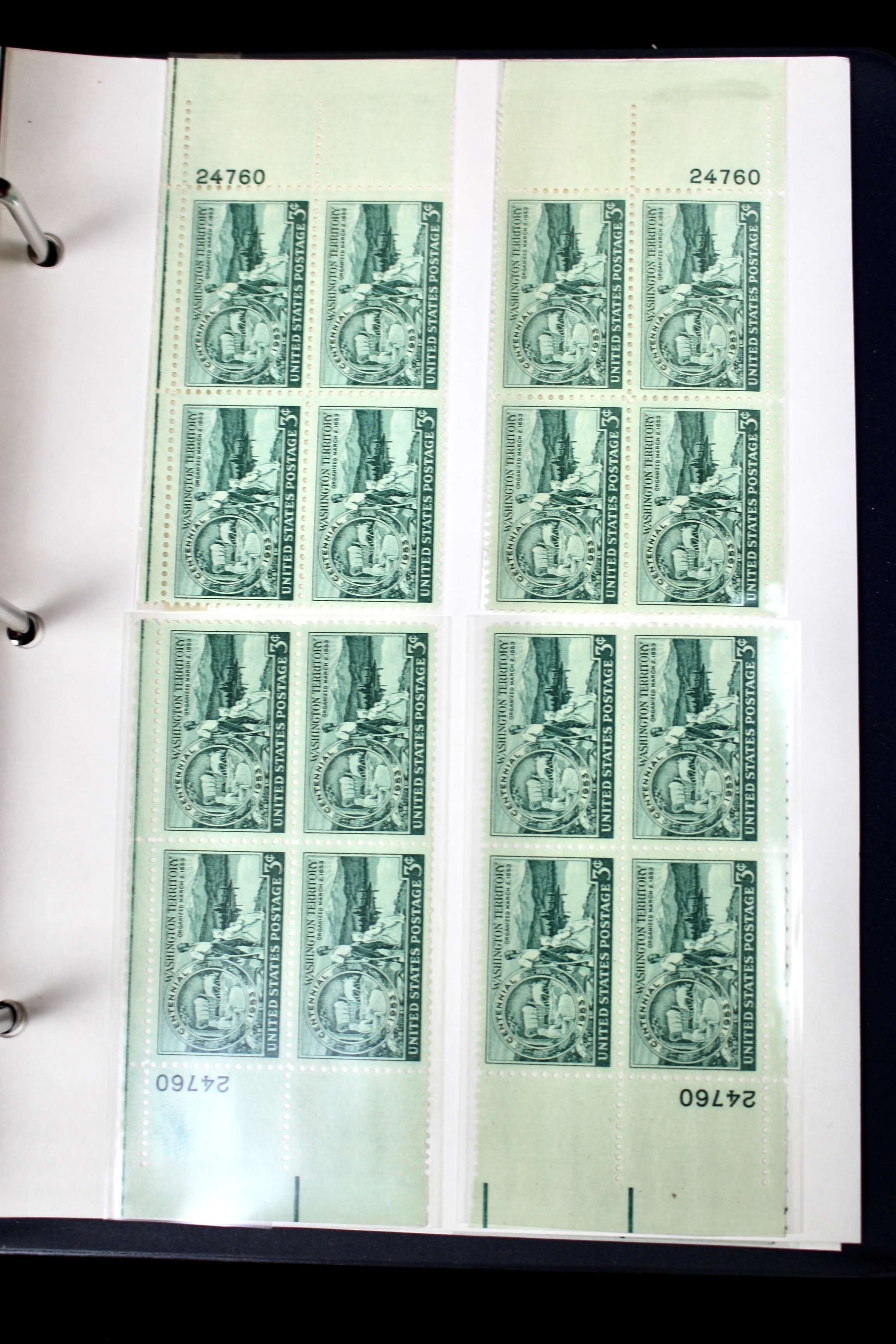 Matched Plate Block Collection Consisting of 720 Plate Blocks from 1950-1957