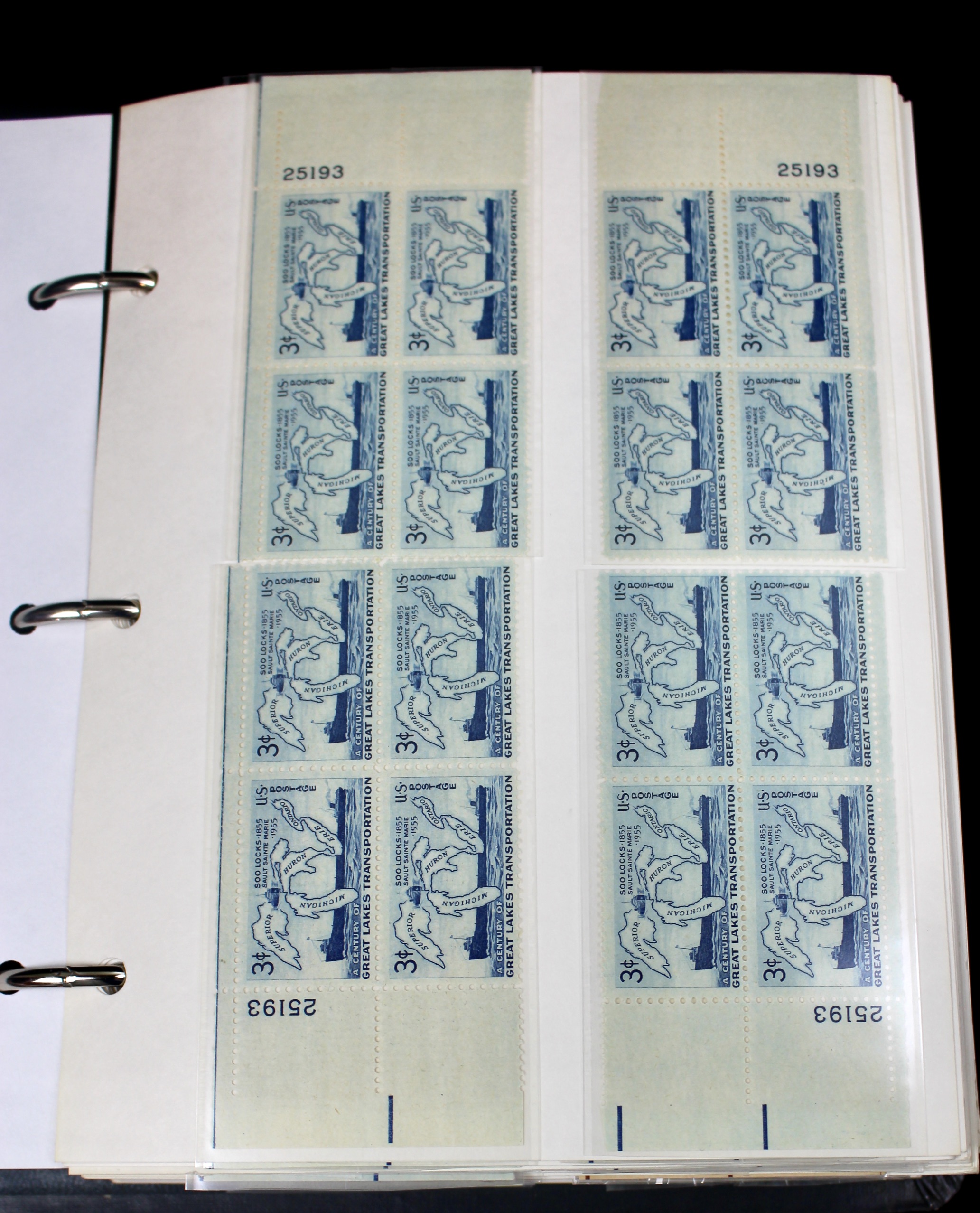 Matched Plate Block Collection Consisting of 720 Plate Blocks from 1950-1957