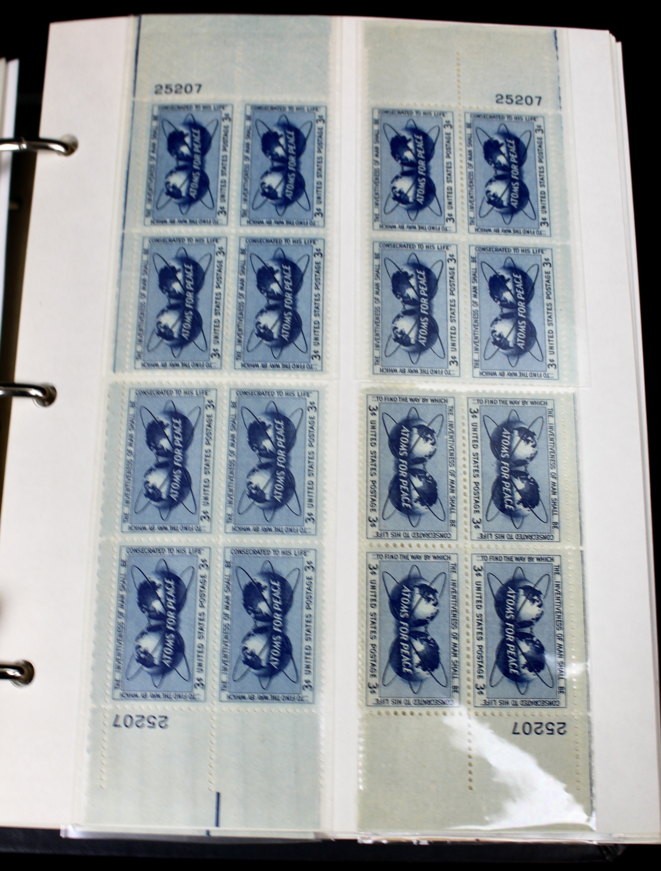 Matched Plate Block Collection Consisting of 720 Plate Blocks from 1950-1957