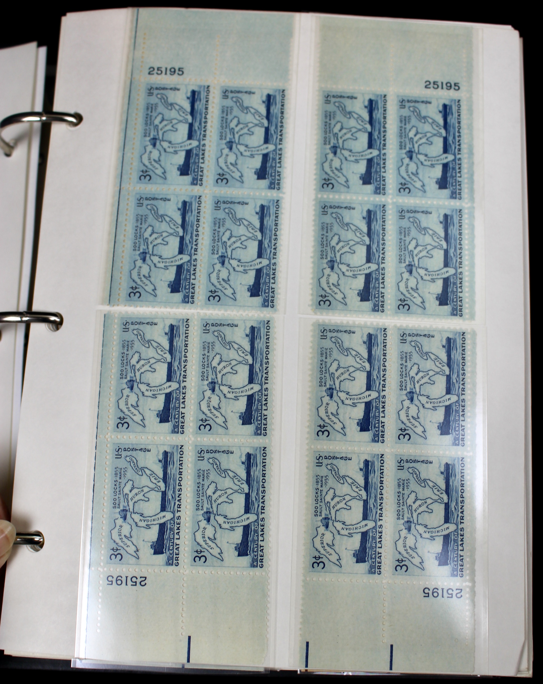 Matched Plate Block Collection Consisting of 720 Plate Blocks from 1950-1957