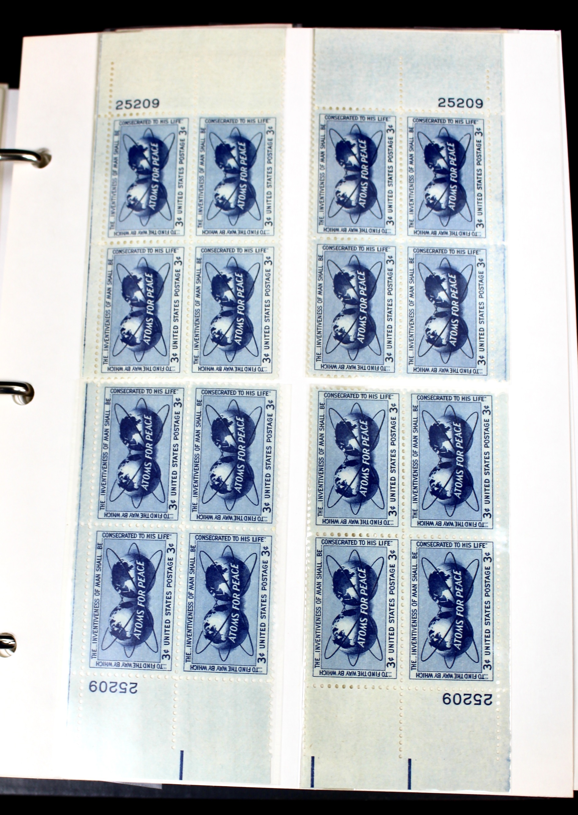 Matched Plate Block Collection Consisting of 720 Plate Blocks from 1950-1957