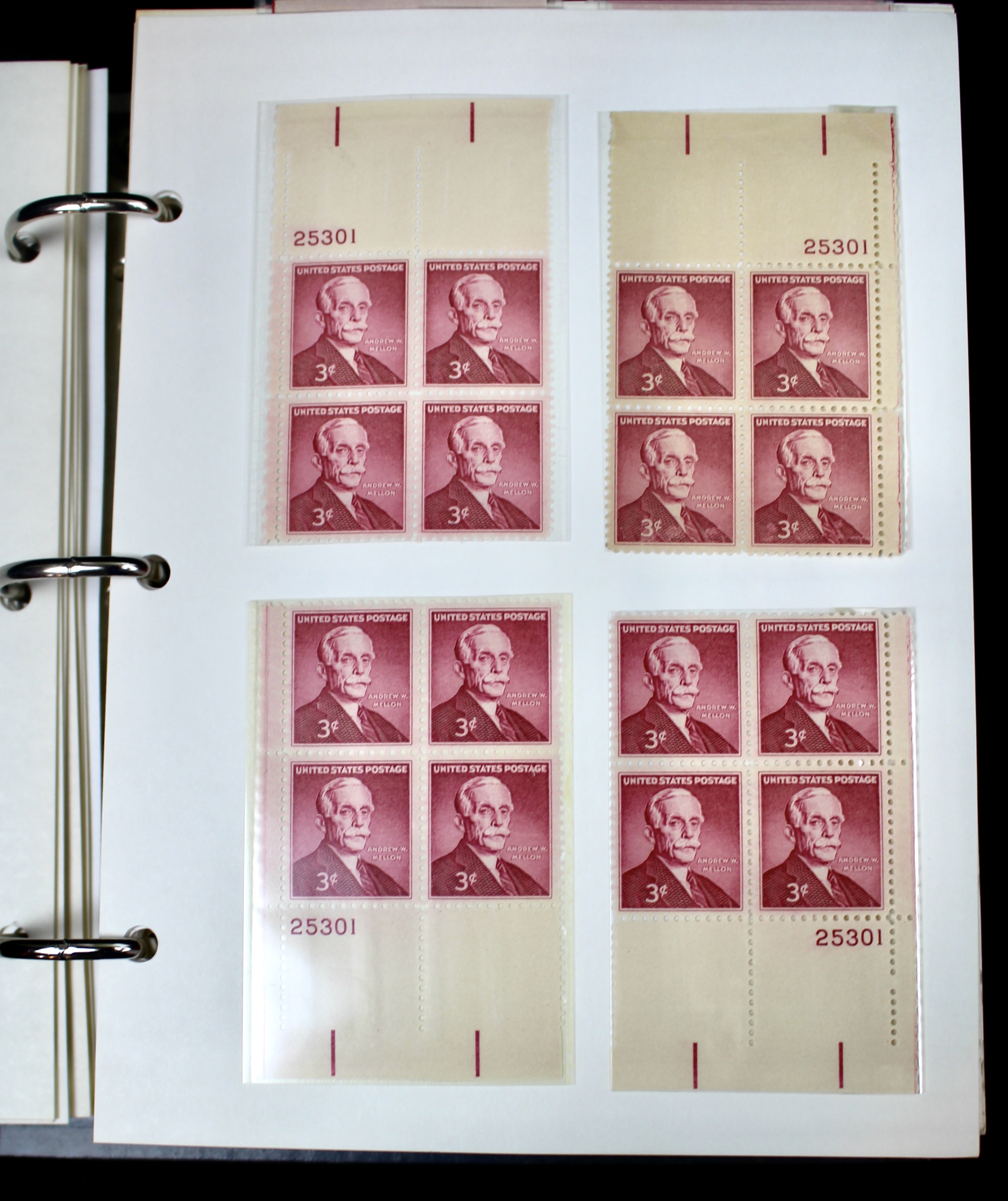 Matched Plate Block Collection Consisting of 720 Plate Blocks from 1950-1957