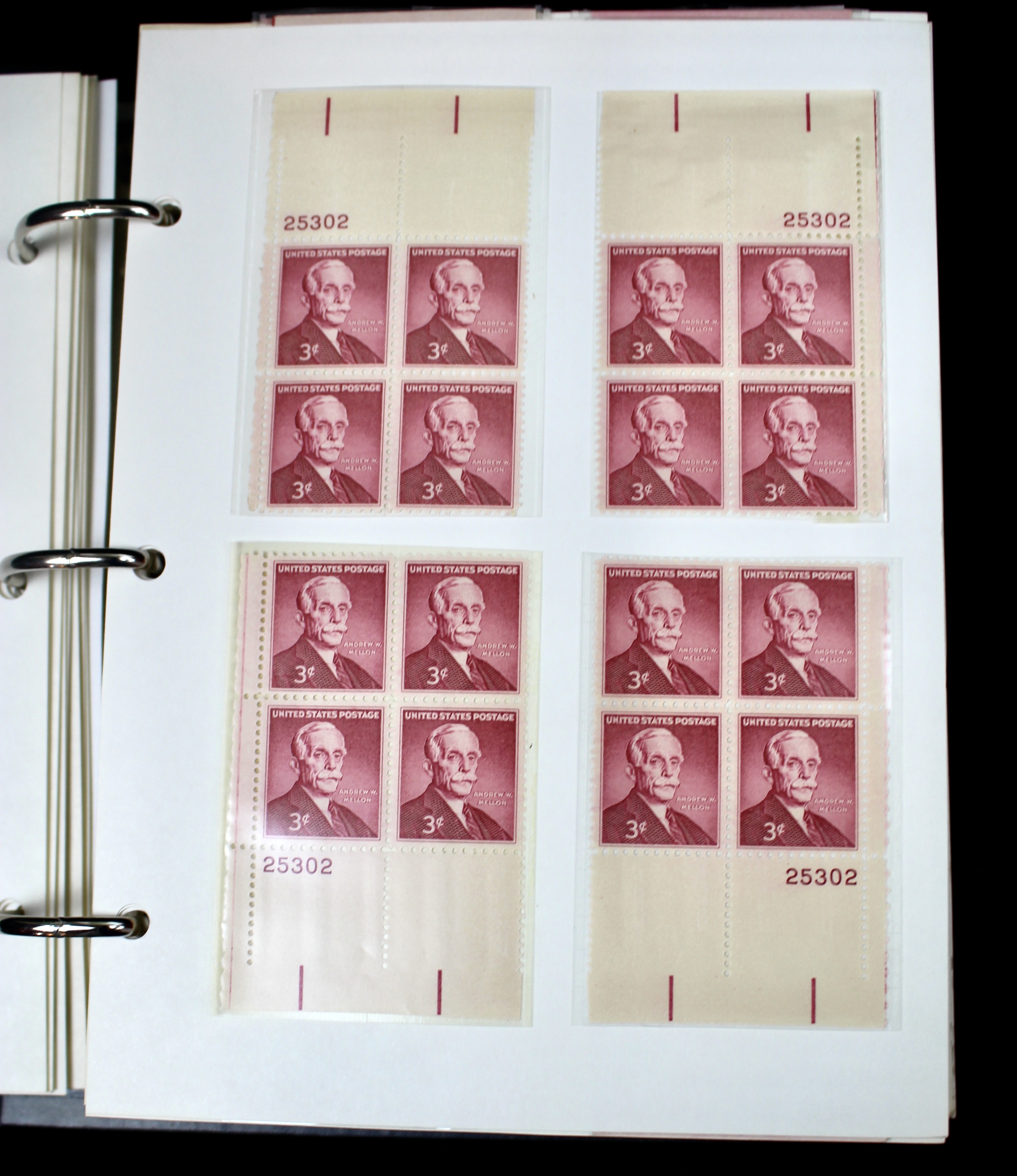 Matched Plate Block Collection Consisting of 720 Plate Blocks from 1950-1957