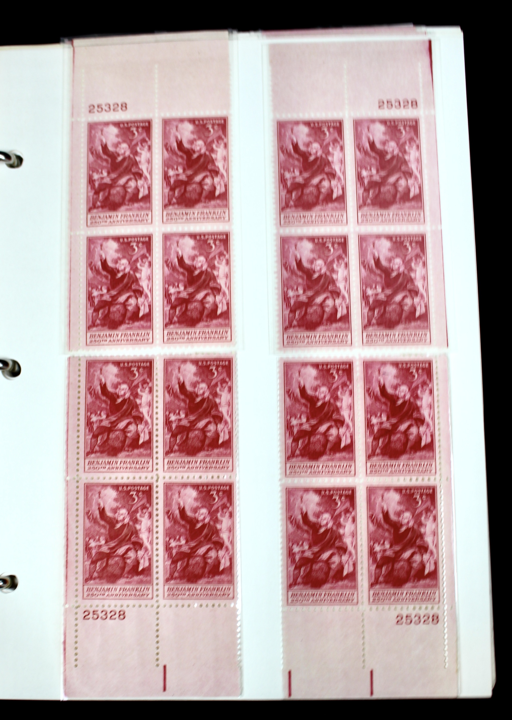 Matched Plate Block Collection Consisting of 720 Plate Blocks from 1950-1957