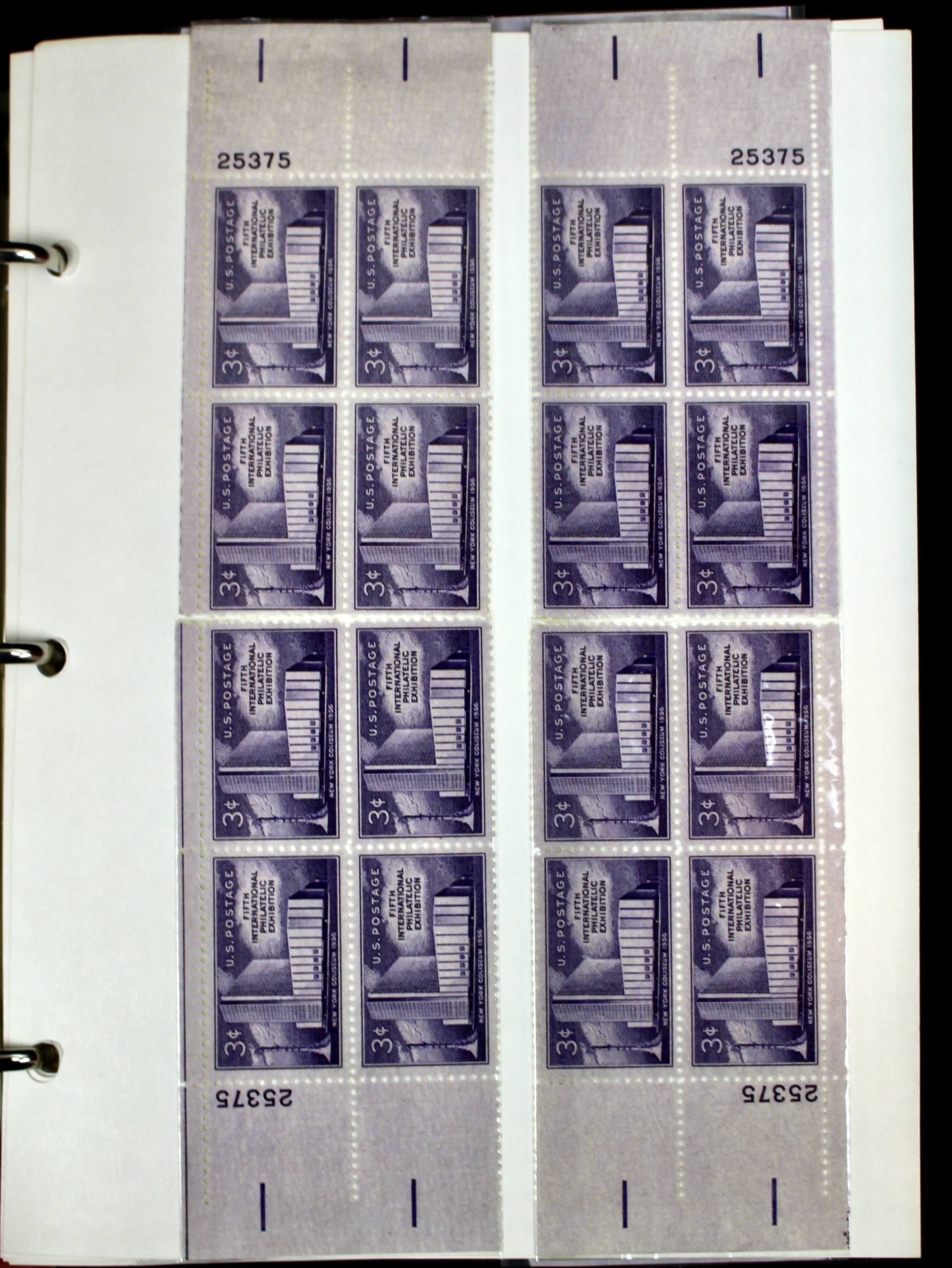 Matched Plate Block Collection Consisting of 720 Plate Blocks from 1950-1957
