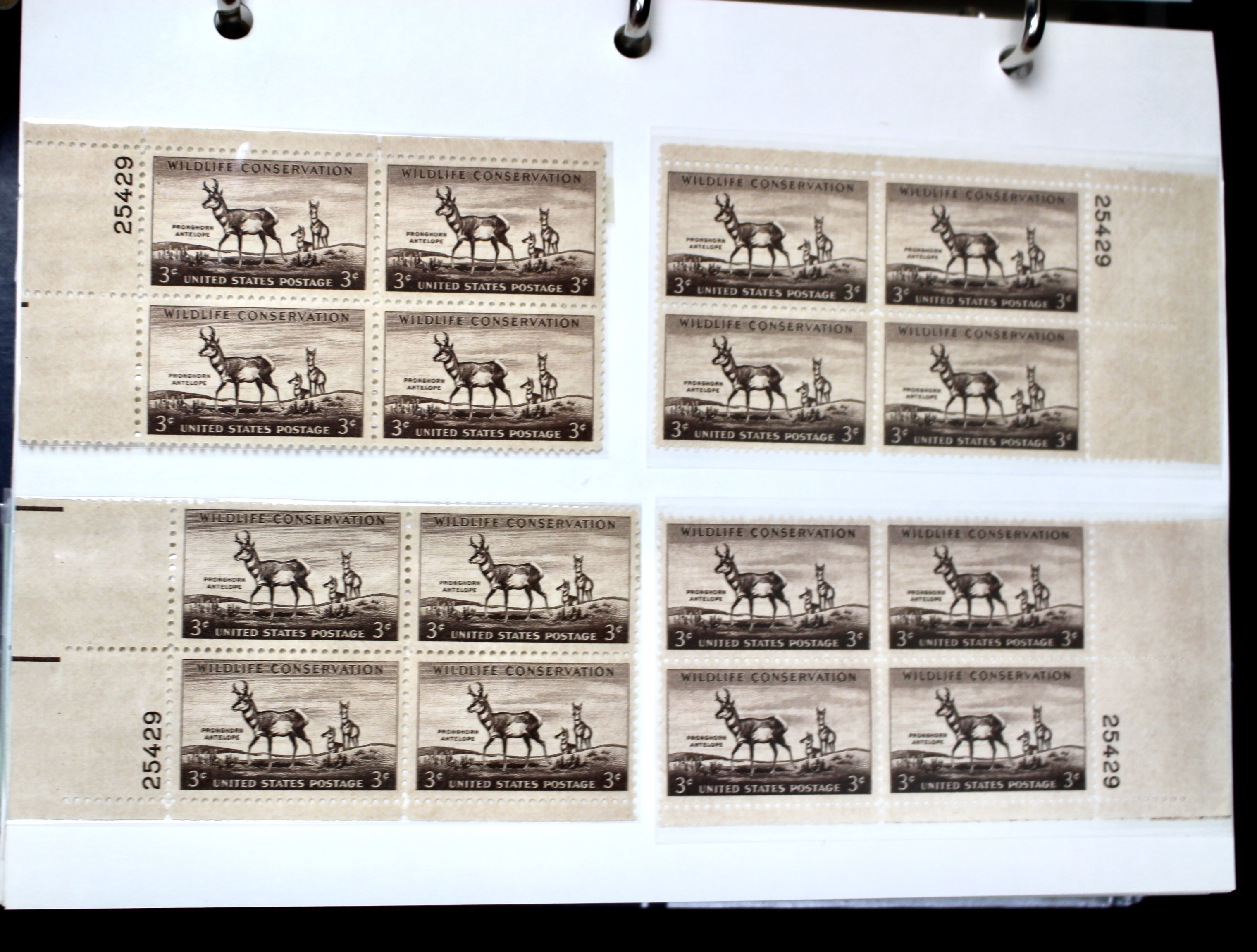 Matched Plate Block Collection Consisting of 720 Plate Blocks from 1950-1957