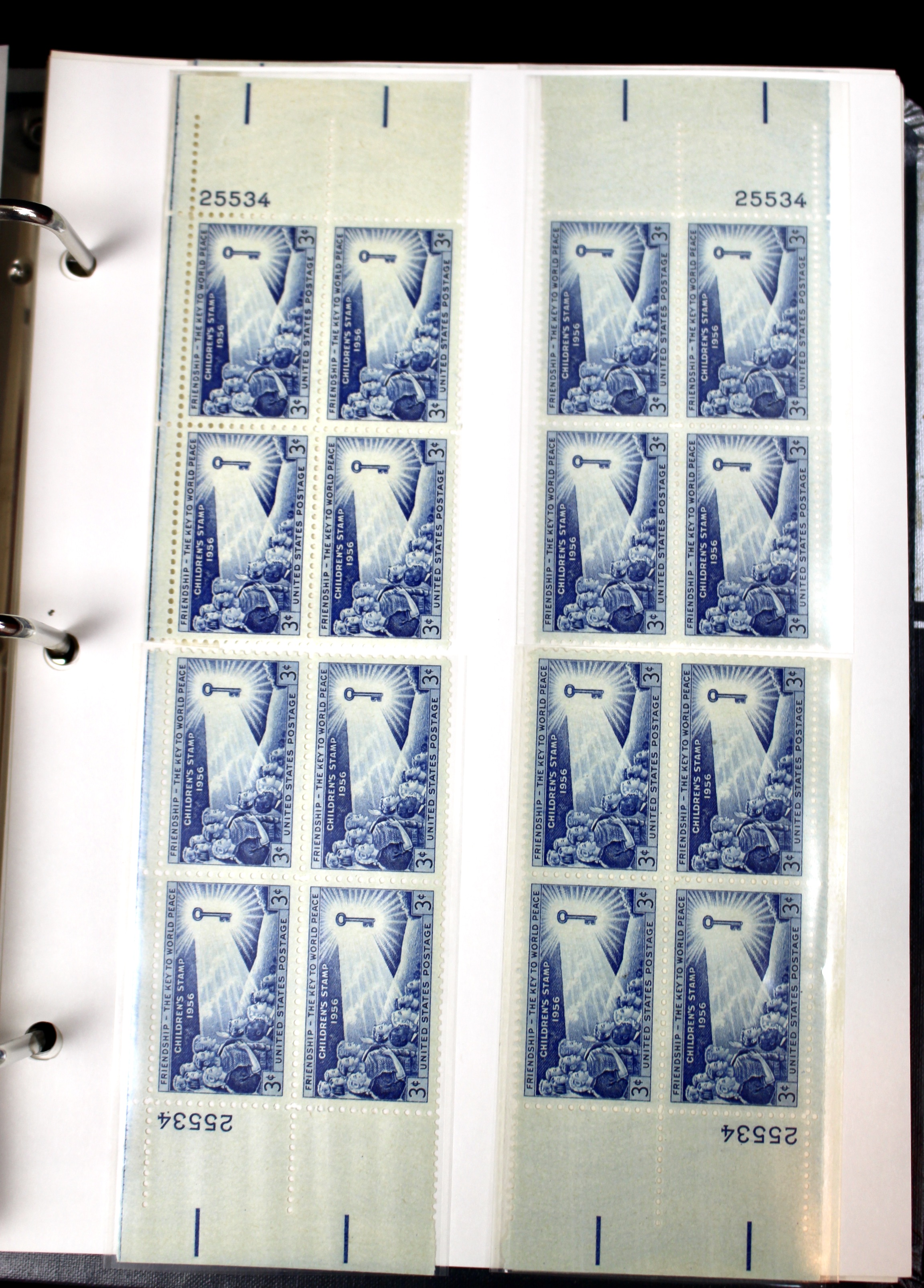 Matched Plate Block Collection Consisting of 720 Plate Blocks from 1950-1957