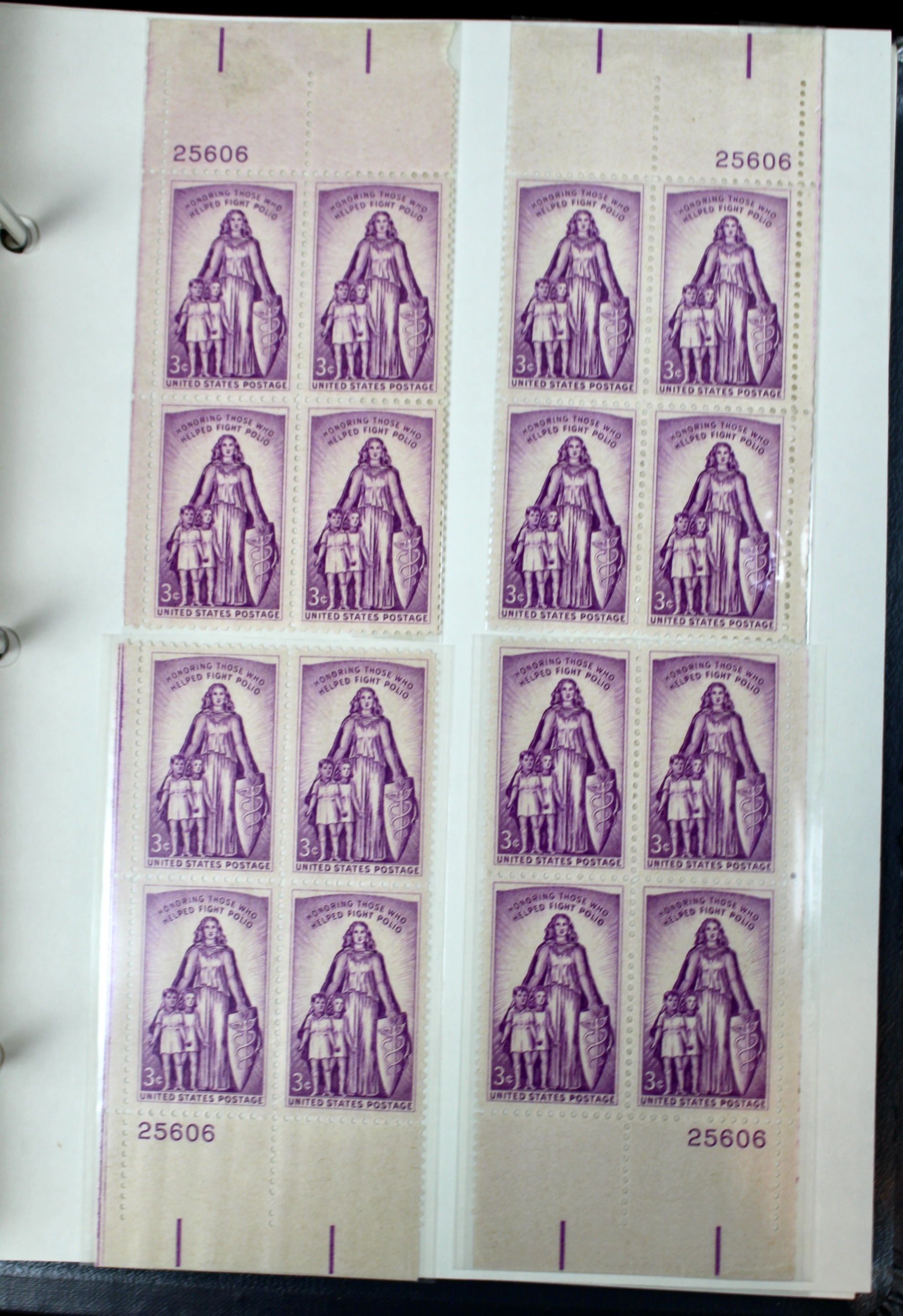 Matched Plate Block Collection Consisting of 720 Plate Blocks from 1950-1957