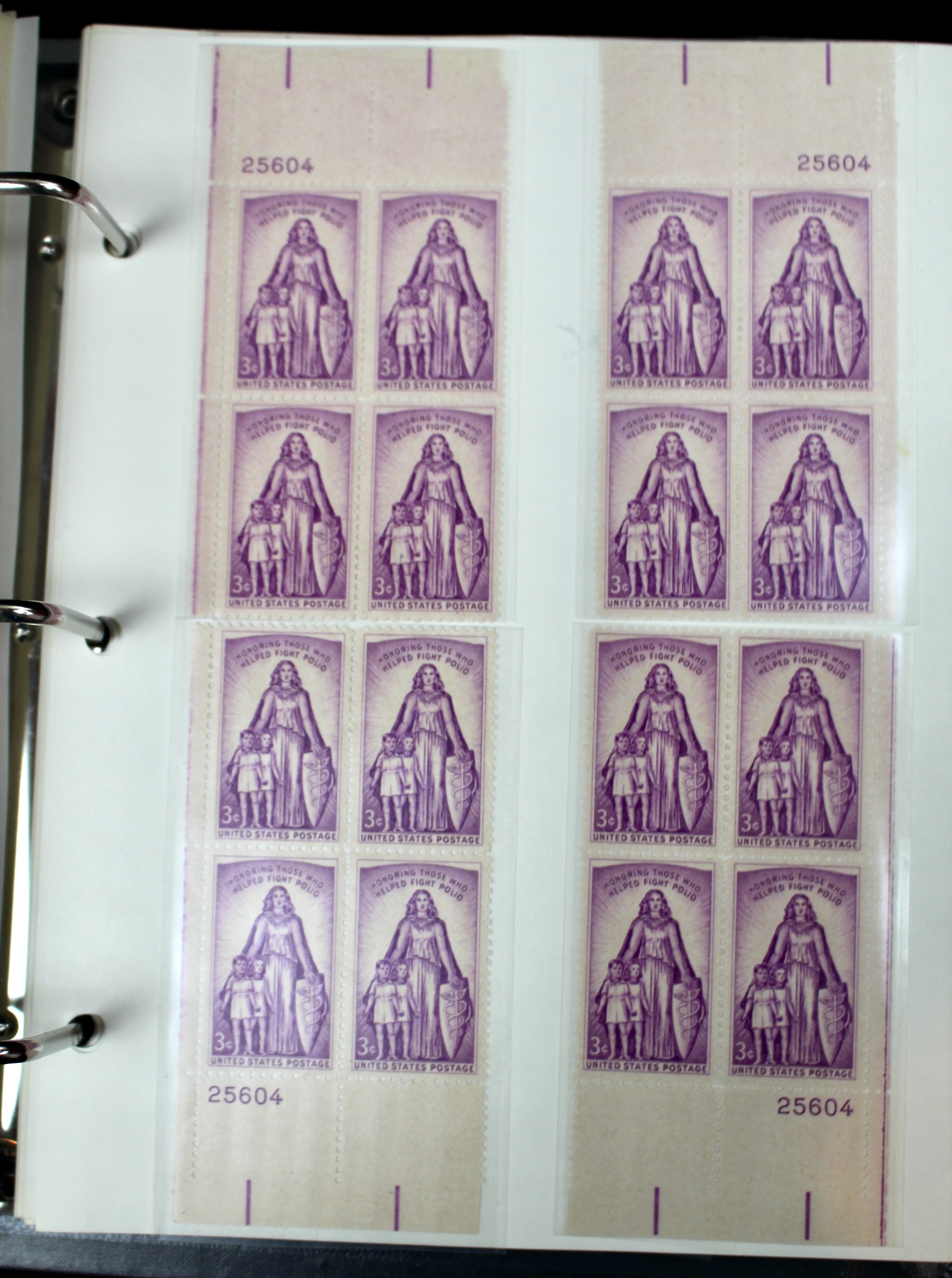 Matched Plate Block Collection Consisting of 720 Plate Blocks from 1950-1957