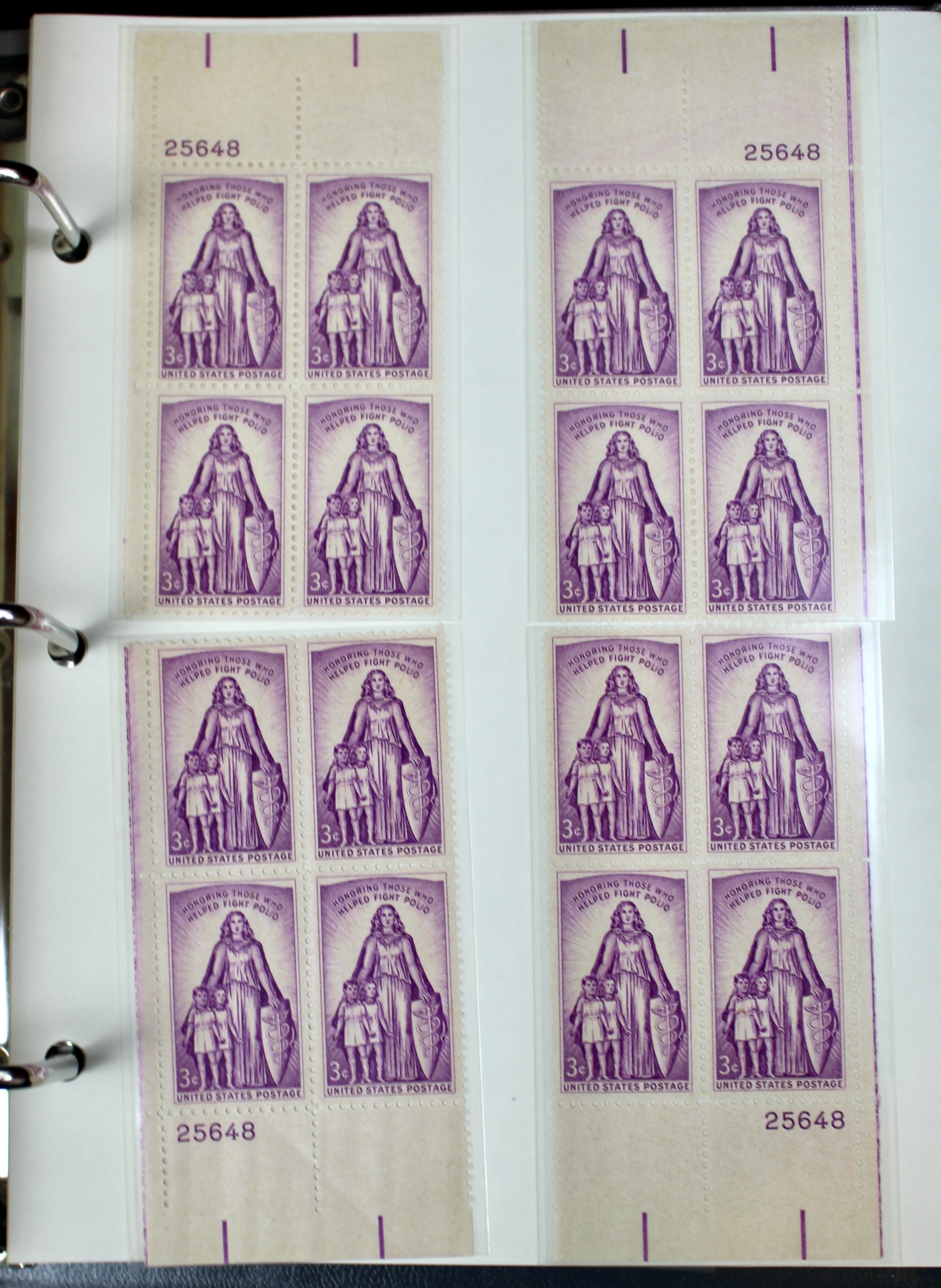 Matched Plate Block Collection Consisting of 720 Plate Blocks from 1950-1957