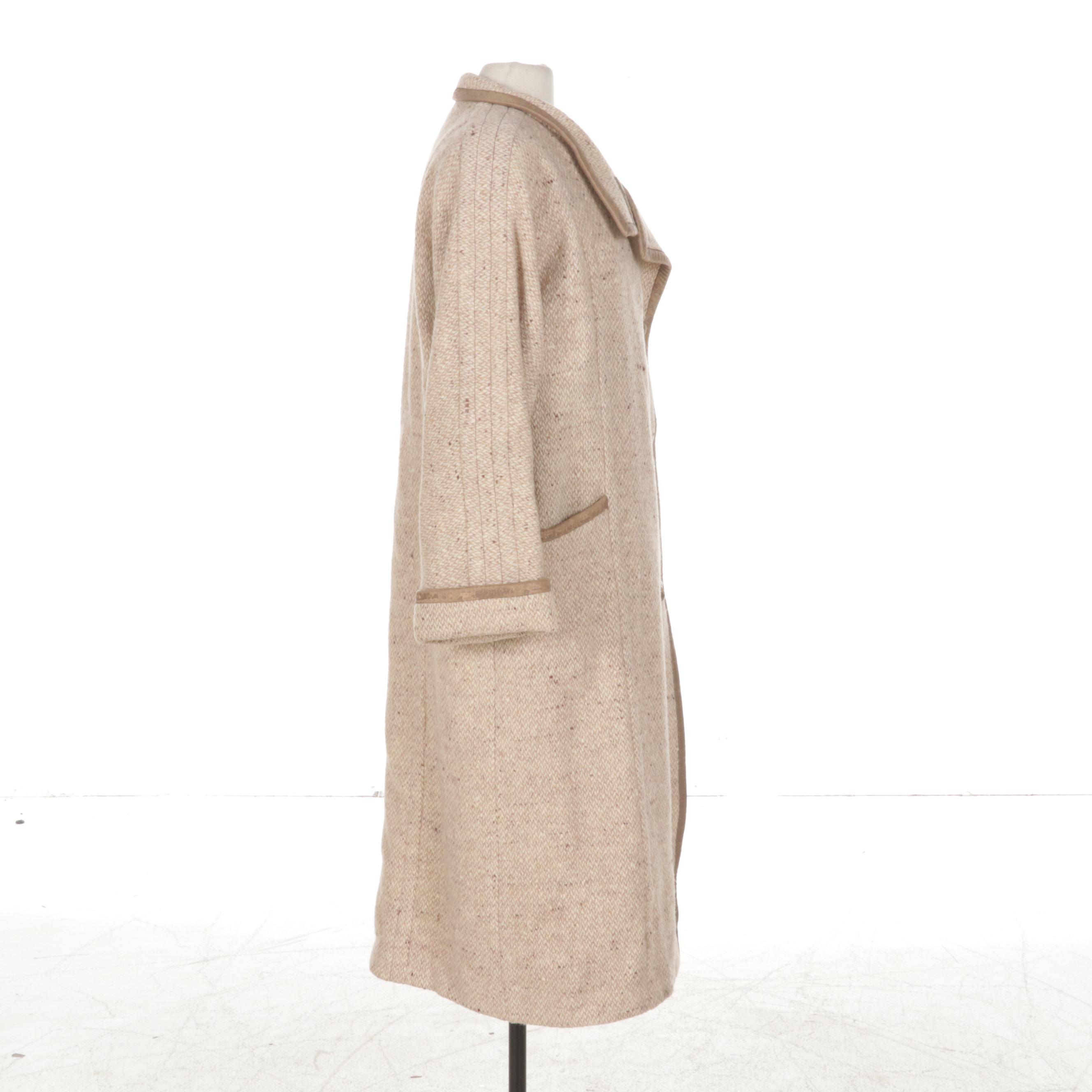 Louis Féraud Tweed Wool Coat