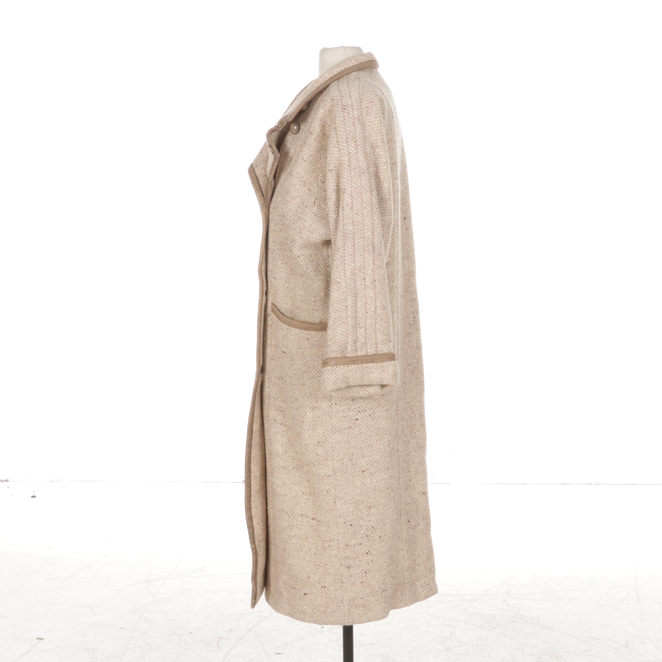Louis Féraud Tweed Wool Coat