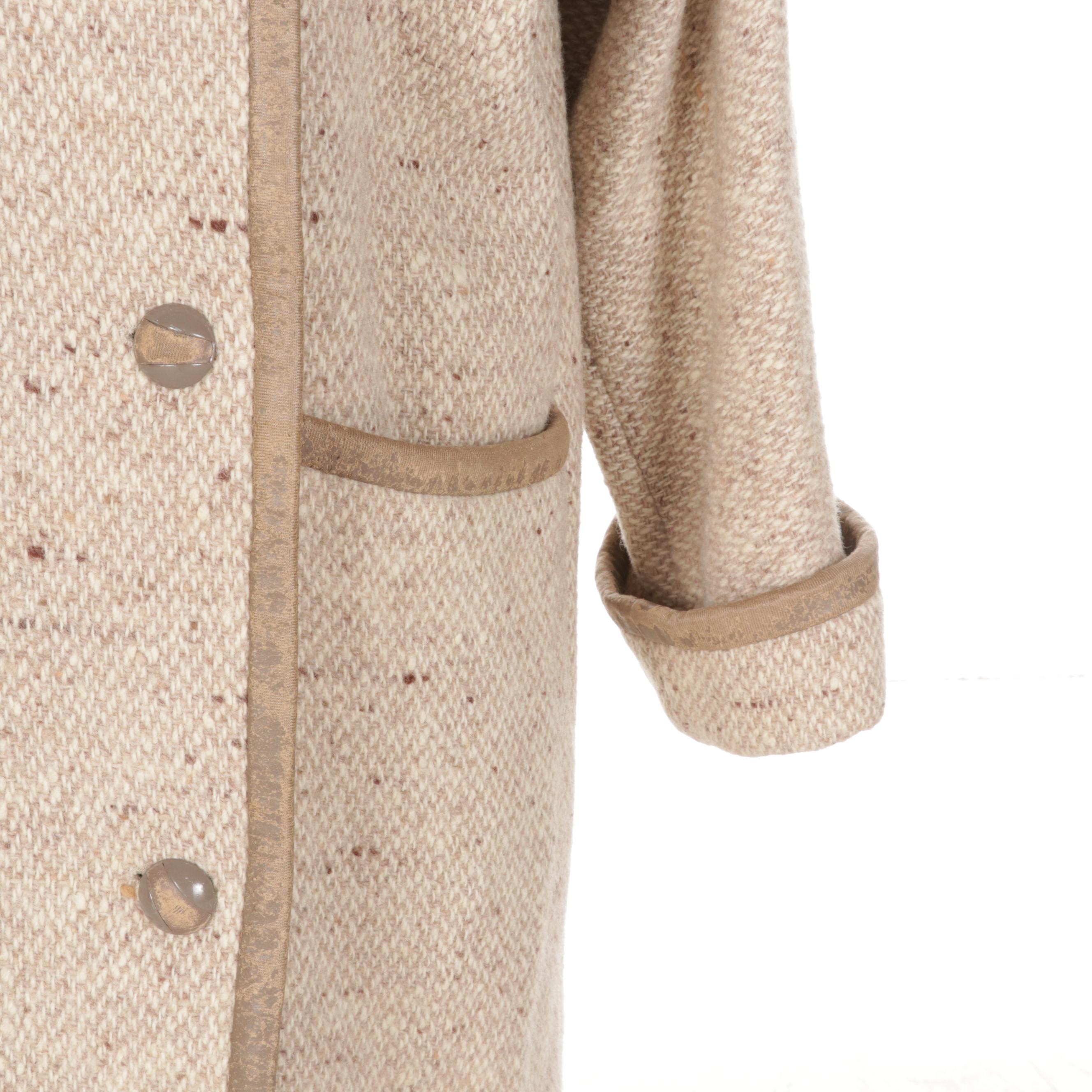 Louis Féraud Tweed Wool Coat