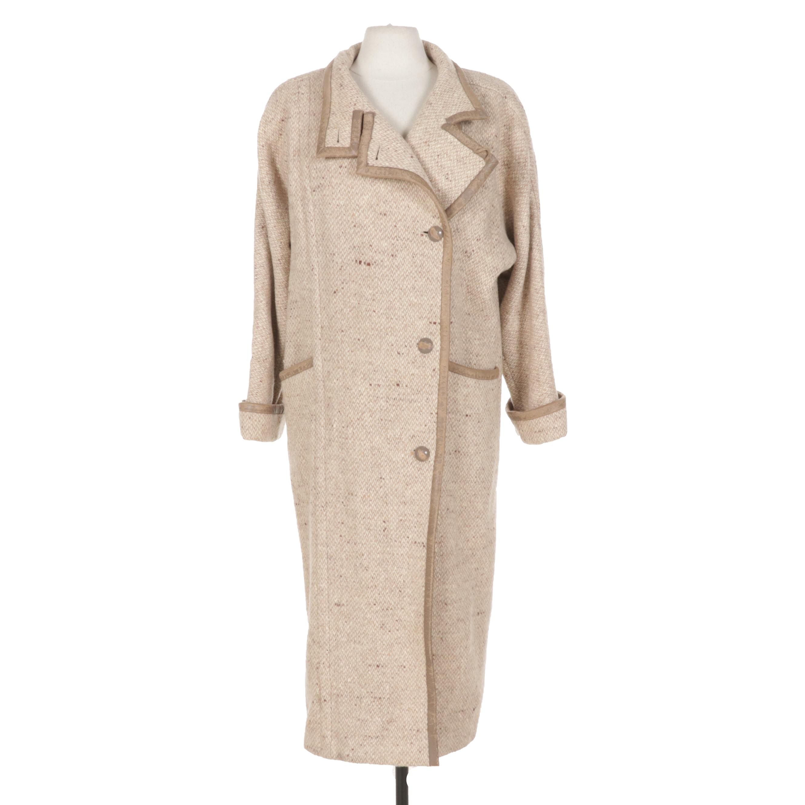 Louis Féraud Tweed Wool Coat
