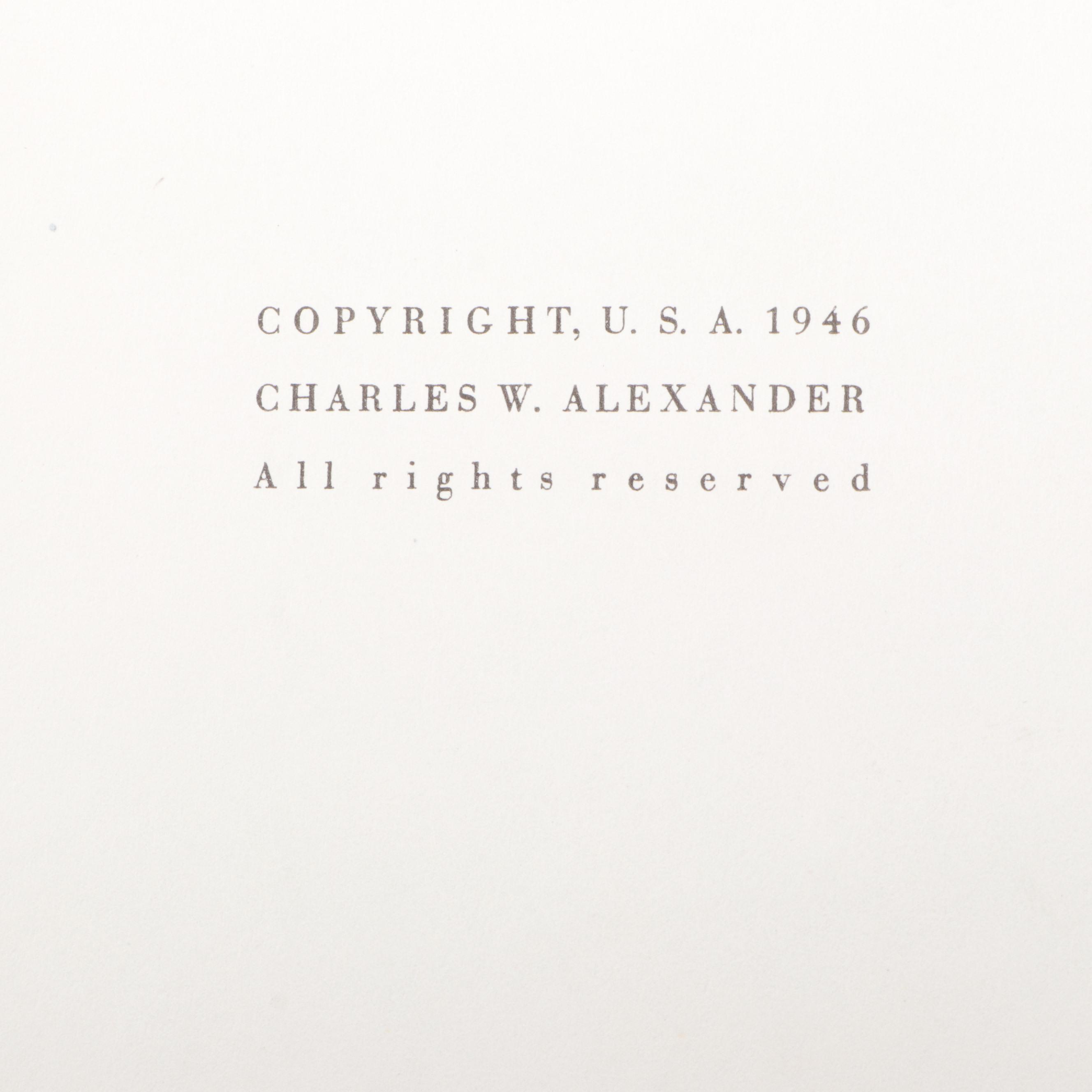 First Edition "Nurnberg" by Charles W. Alexander with Trial Brochures