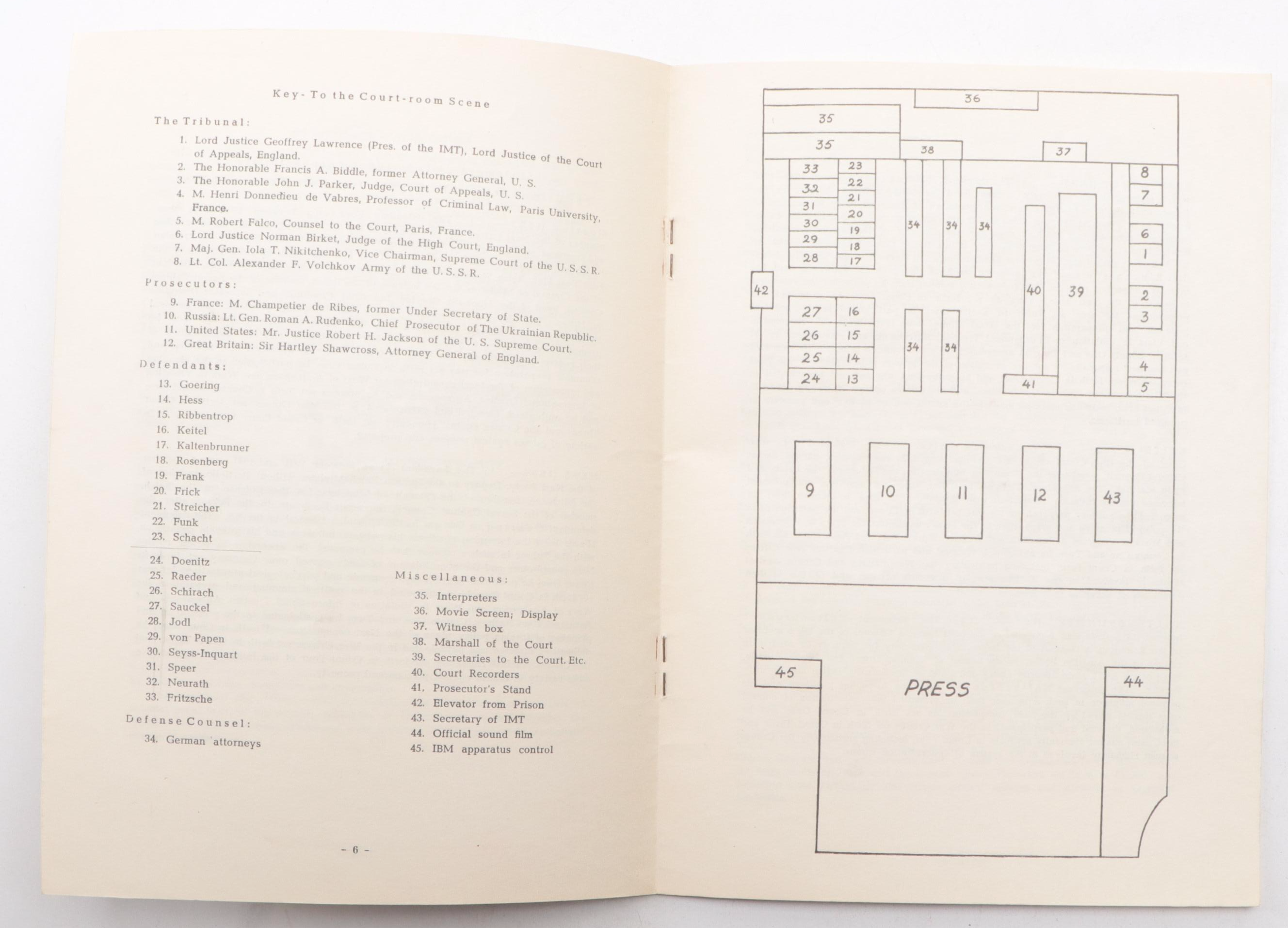 First Edition "Nurnberg" by Charles W. Alexander with Trial Brochures