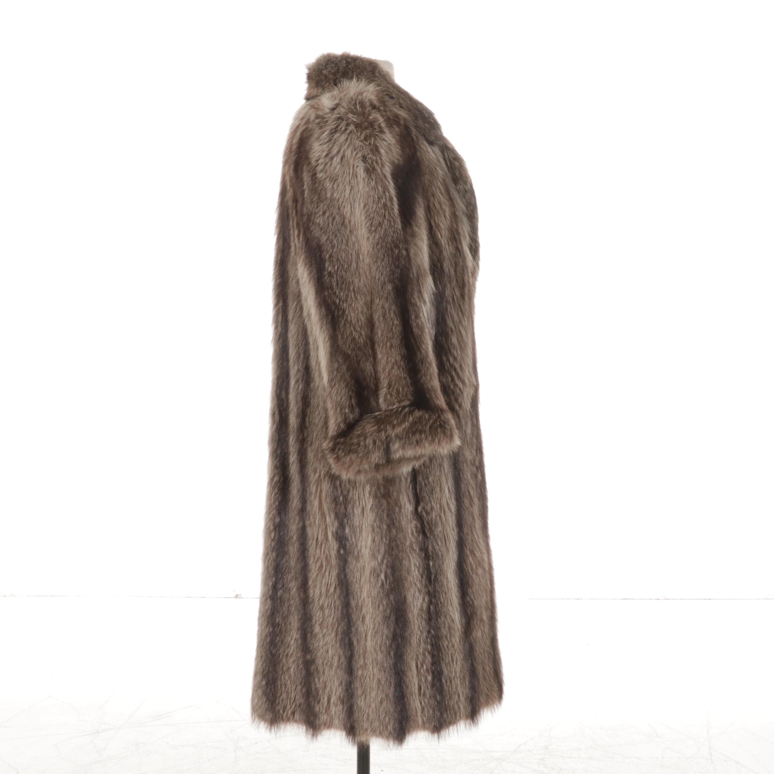 Full-Length Raccoon Fur Coat by Victor Furs